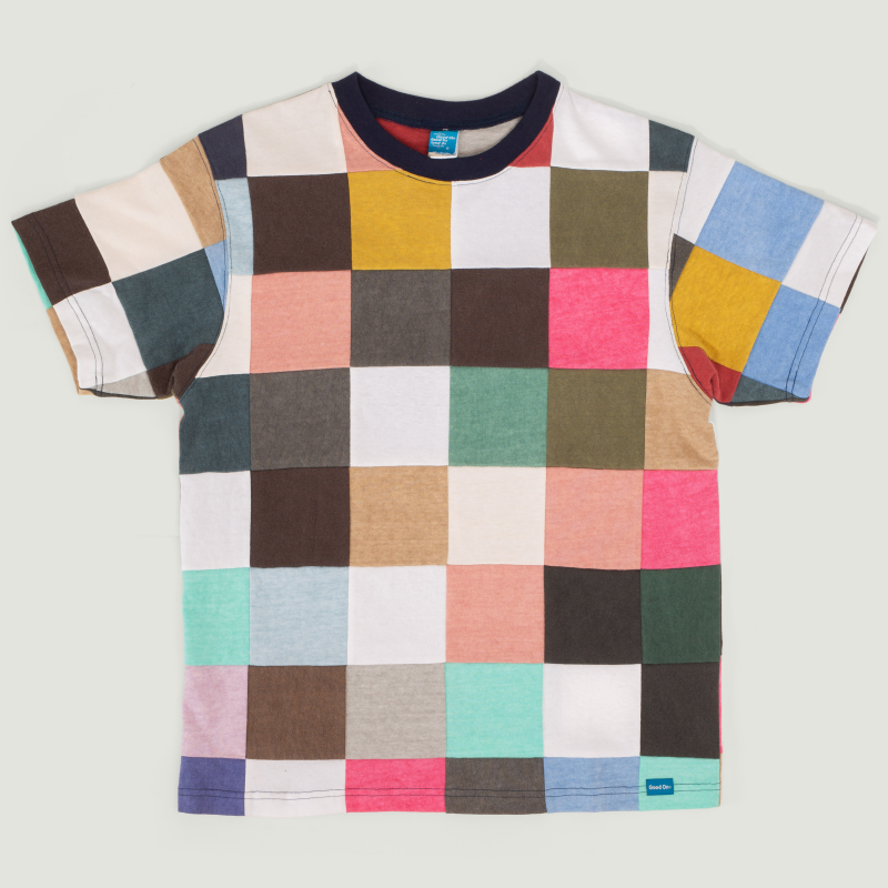 Short Sleeve Square Patchwork Tee