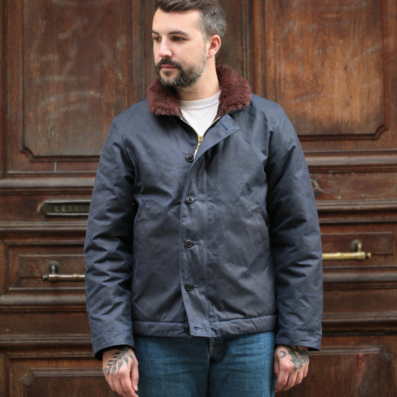 New Deck Jacket Navy