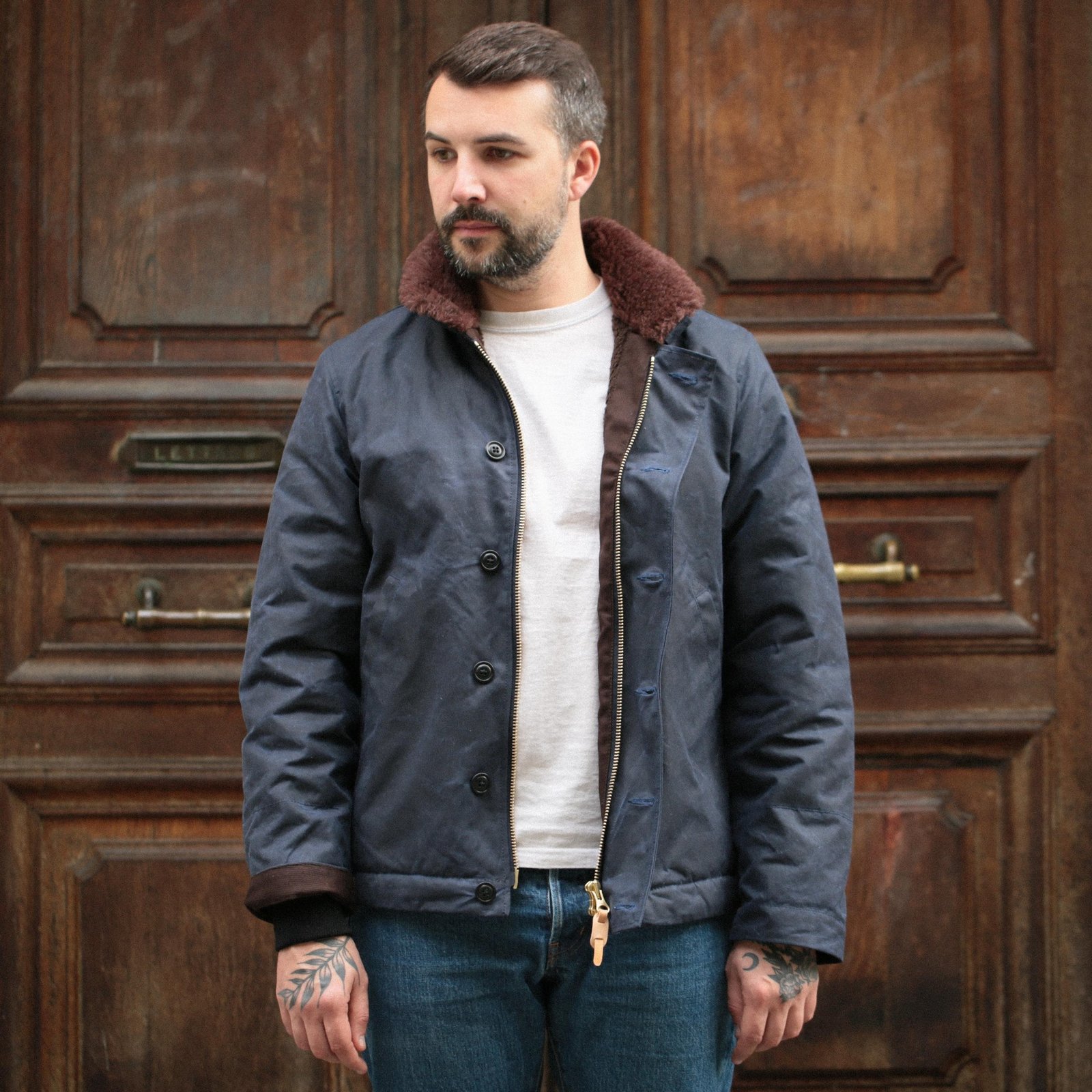 New Deck Jacket Navy