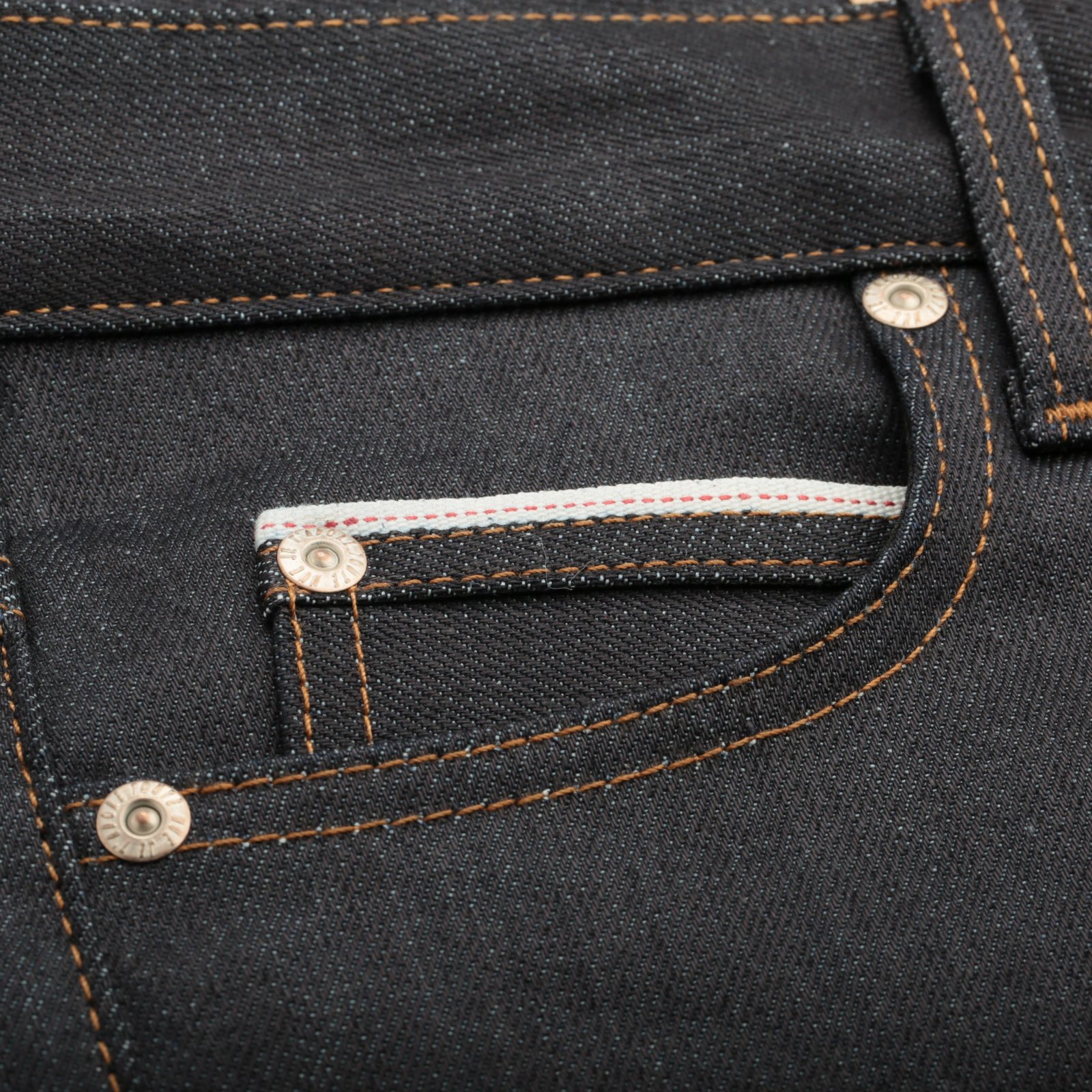 NAKED & FAMOUS SuperGuy Nightshade Stretch Selvedge coin pocket photo flâneurs