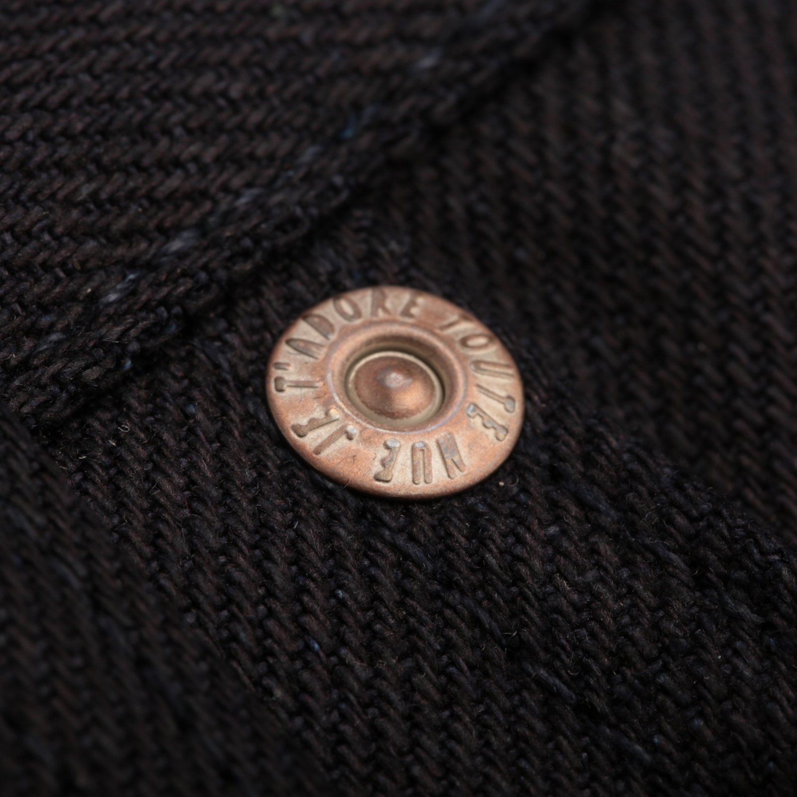NAKED & FAMOUS SuperGuy Indigo X Indigo Stretch Selvedge rivet photo flâneurs