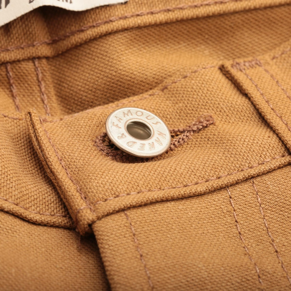 NAKED & FAMOUS EasyGuy Duck Canvas Selvedge Button Fly Jeans
