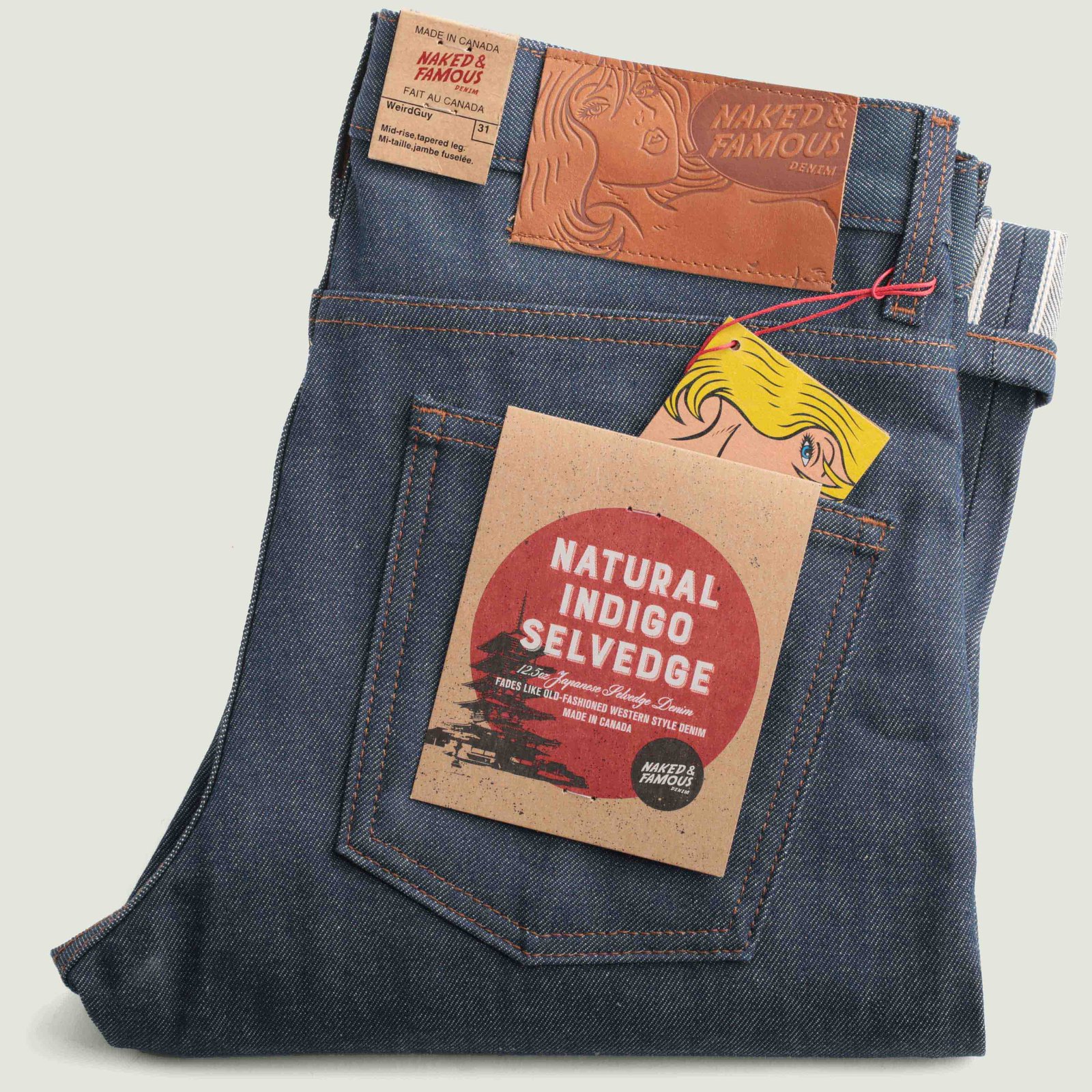 vignette flâneurs NAKED & FAMOUS WeirdGuy Natural Indigo Selvedge