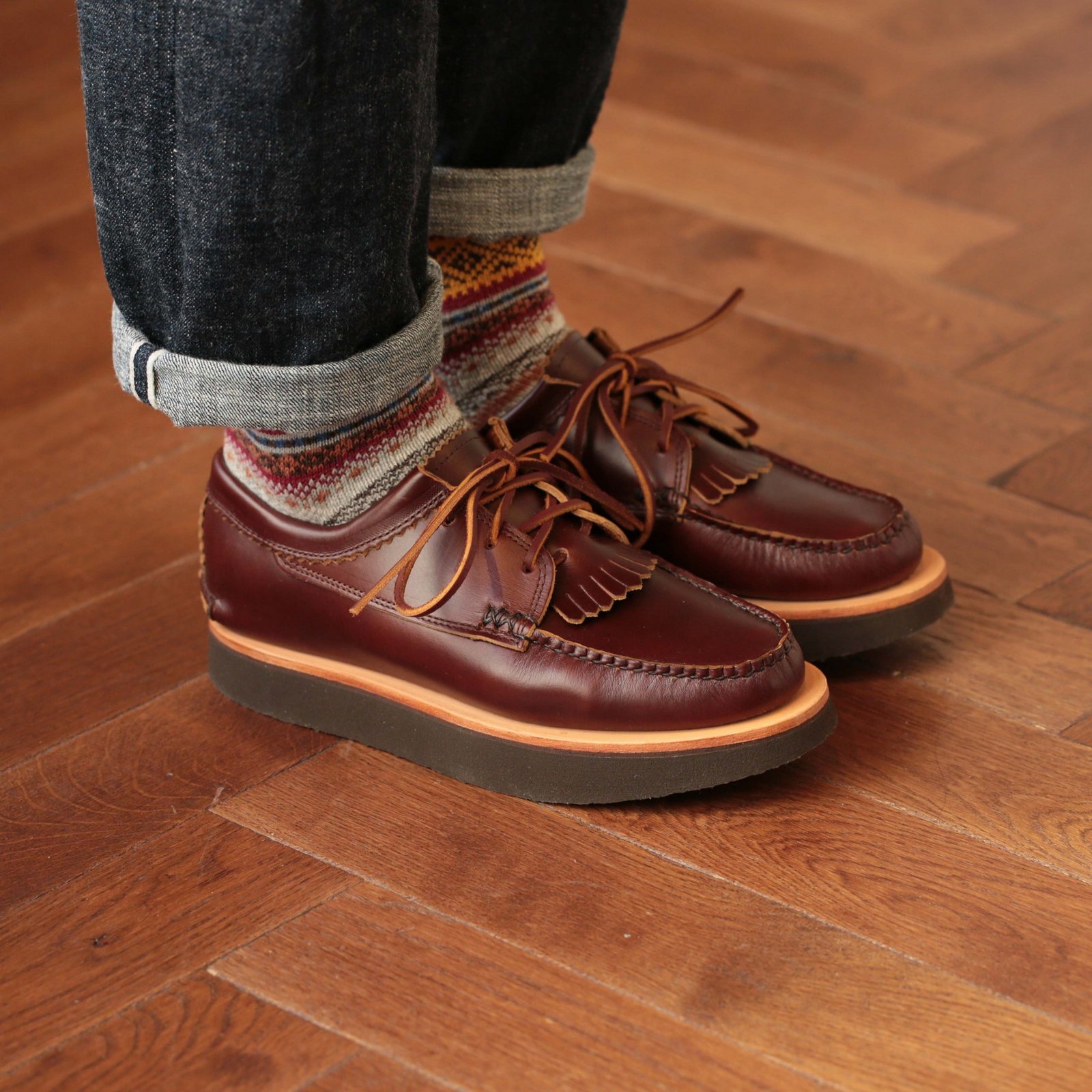 Blucher Rocker with Kiltie G Brown