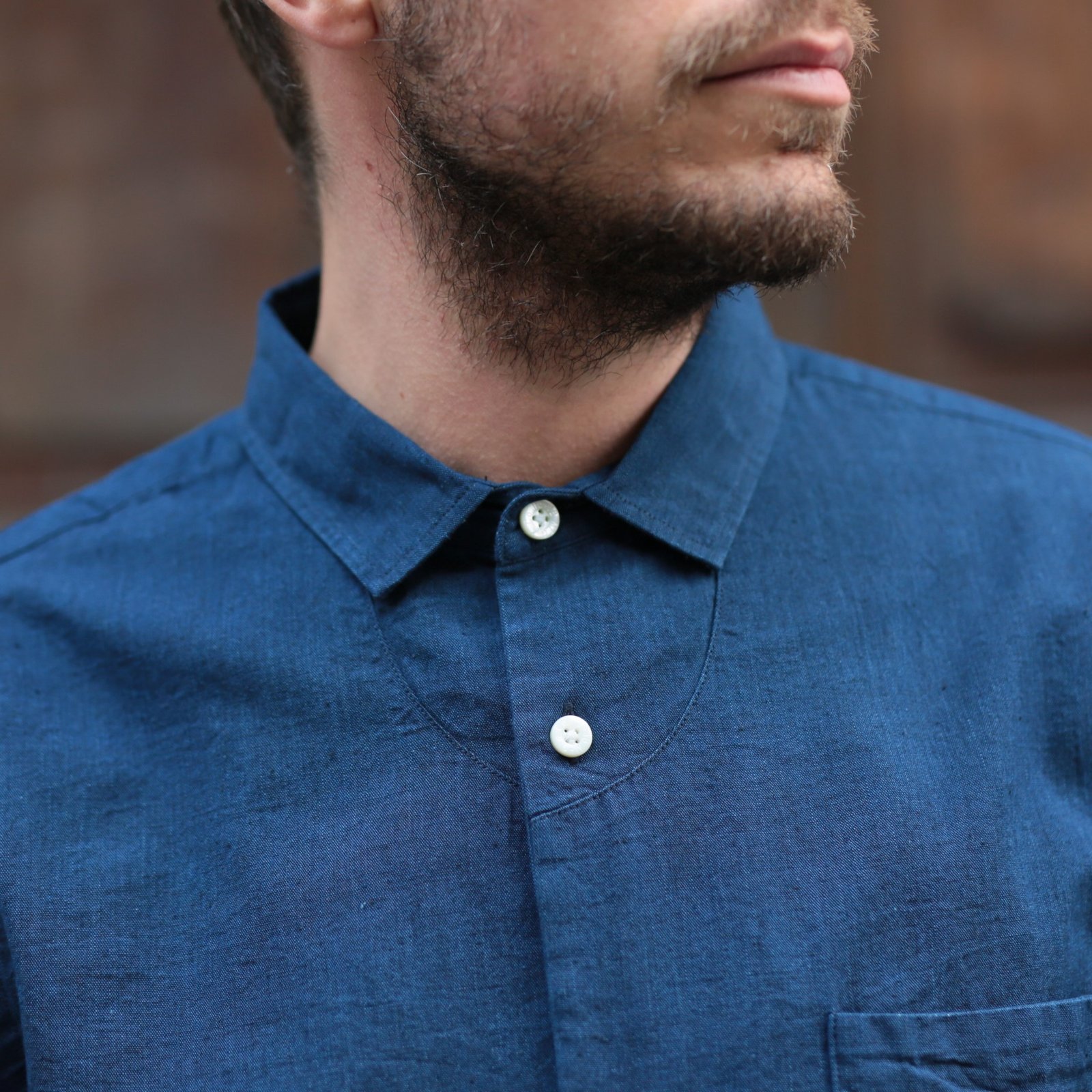 JAPAN BLUE / Buono Shirt 5oz Deep Indigo Selvedge Chambray