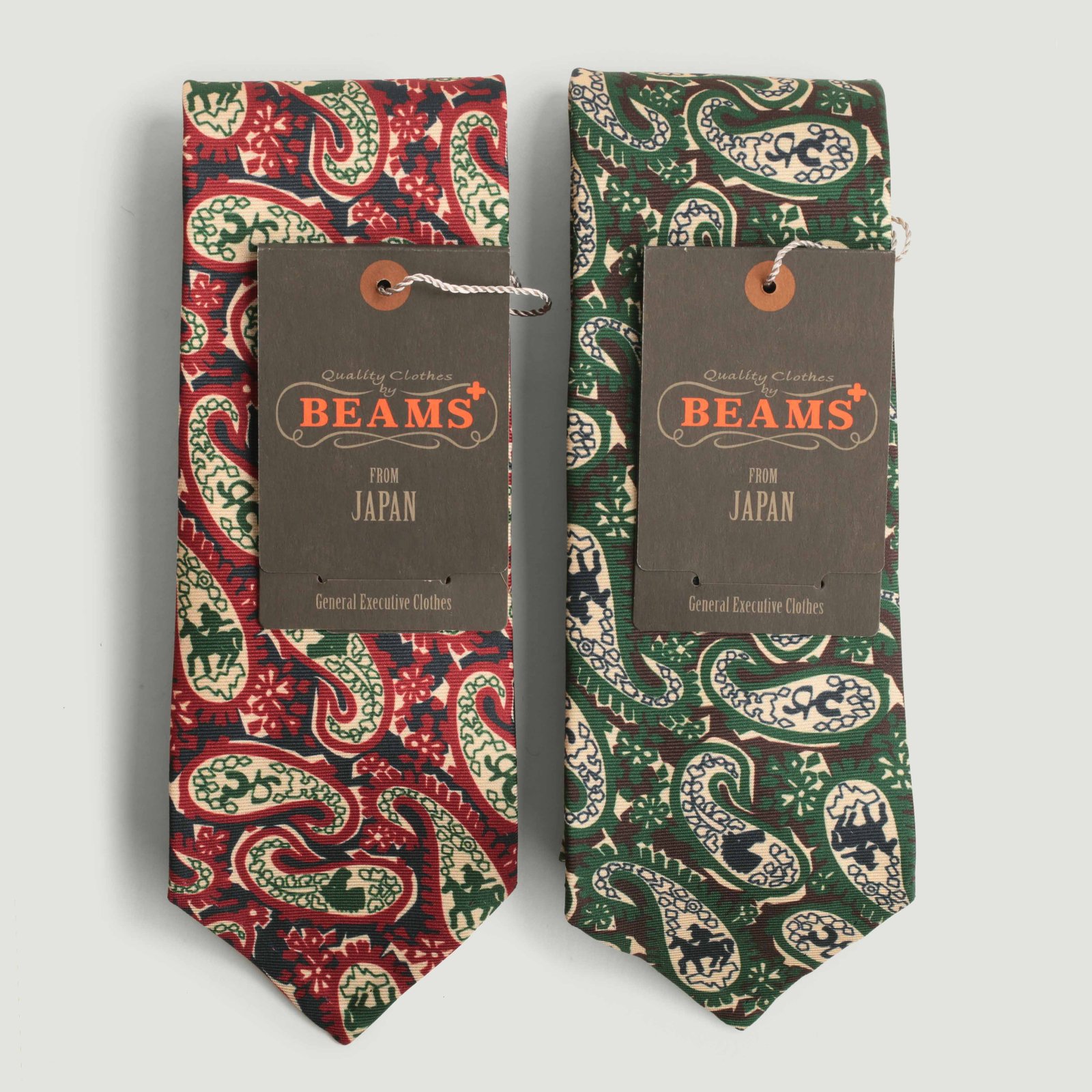 Silk Paisley Animal Print Tie Green