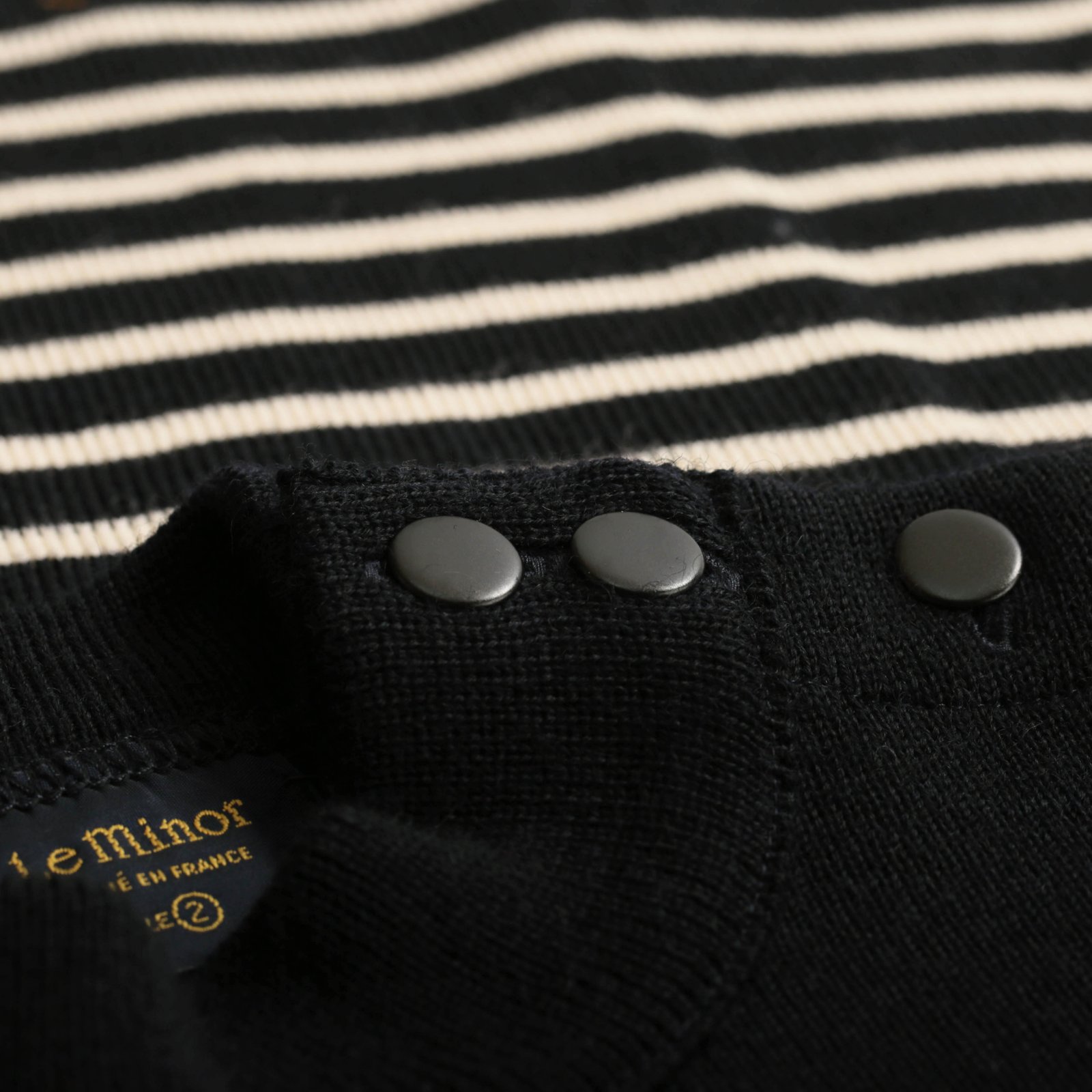 Navy/Ecru Striped Sailor Sweater