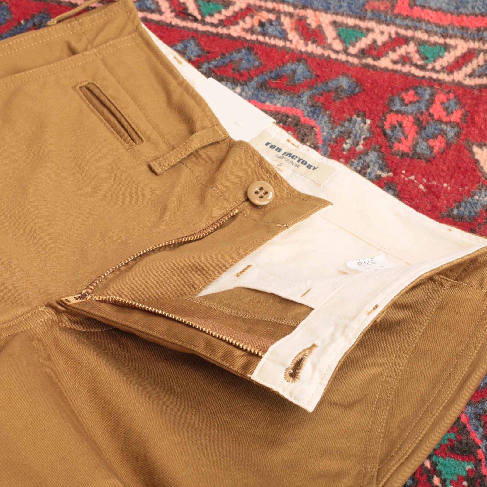 F0514 Narrow U.S. Trousers Khaki