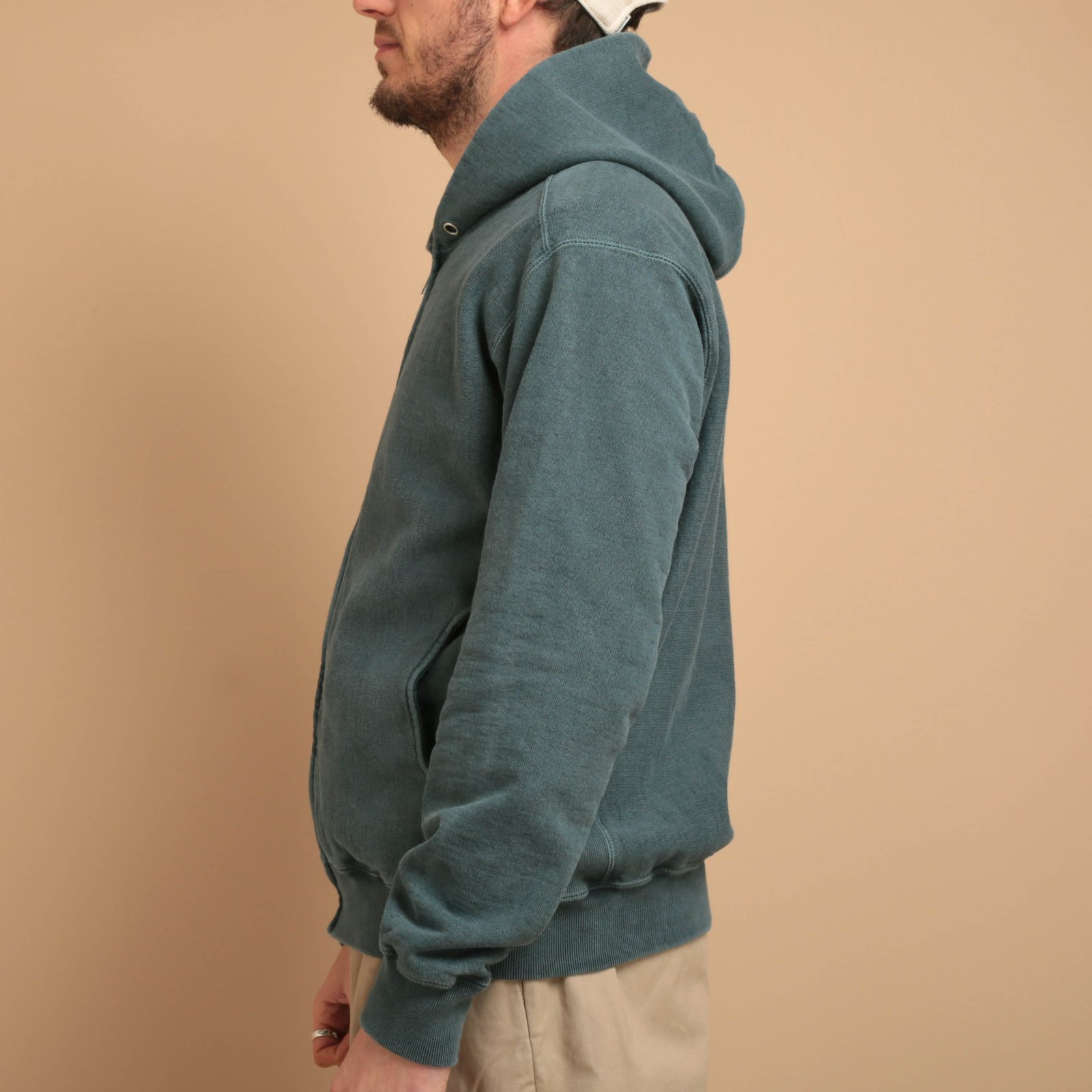 Heavy Zip Hood Sweat P-Slate