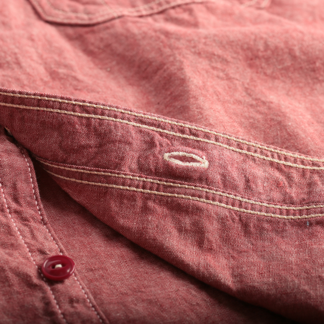 5oz Chambray Work Shirt Red