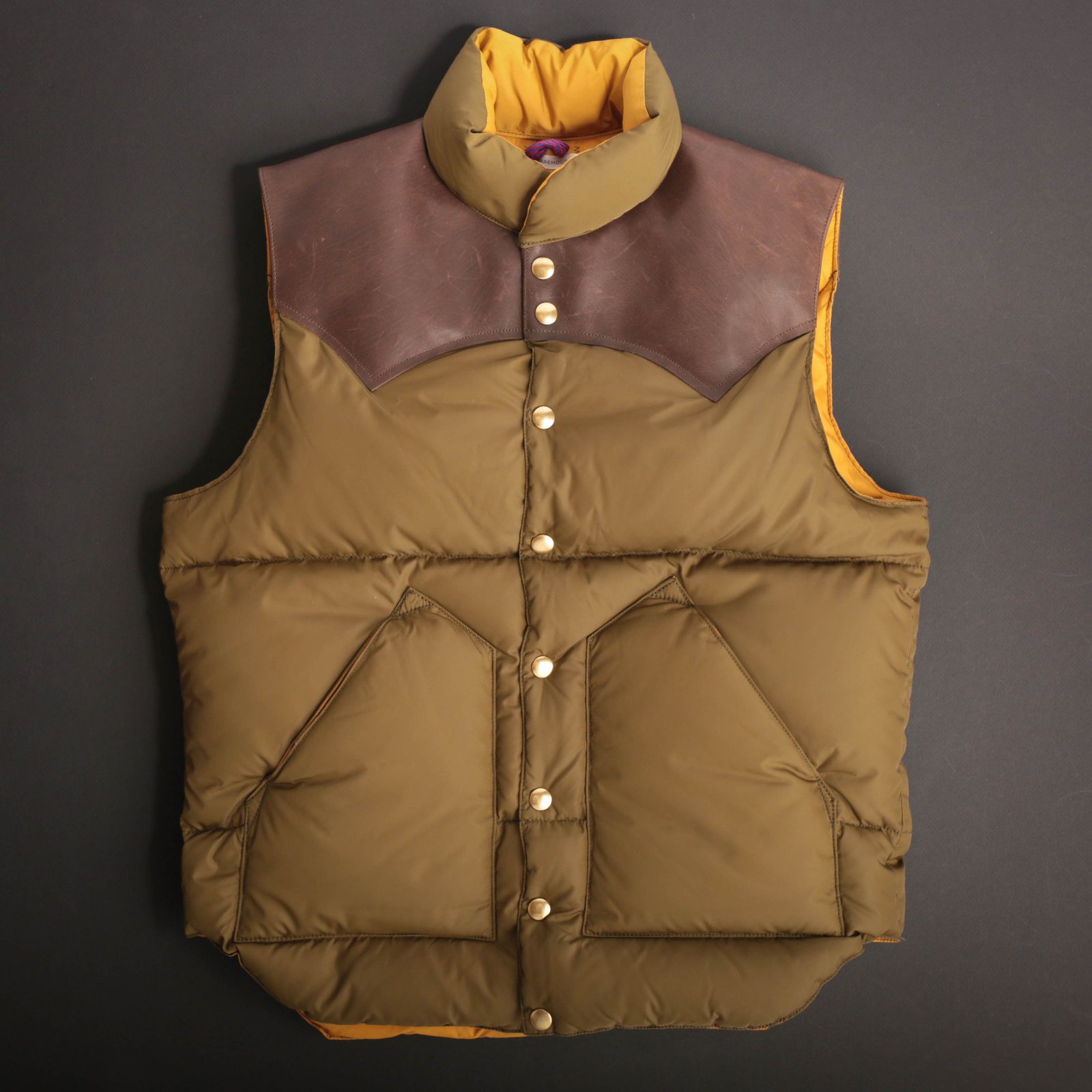 Lot 2188 Rocky Mountain Featherbed × Warehouse Nylon Down Vest OD Green