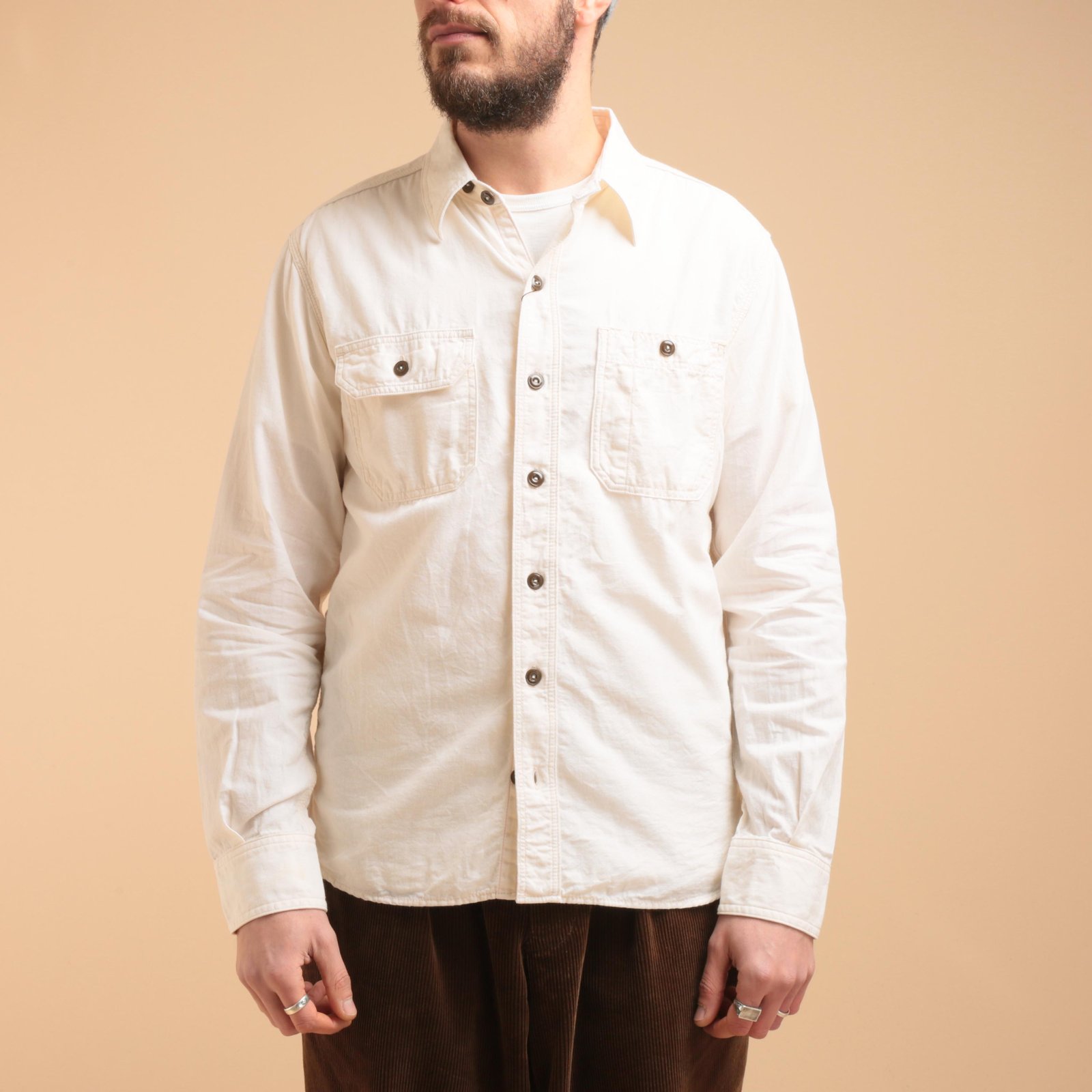 5oz Chambray Work Shirt Natural