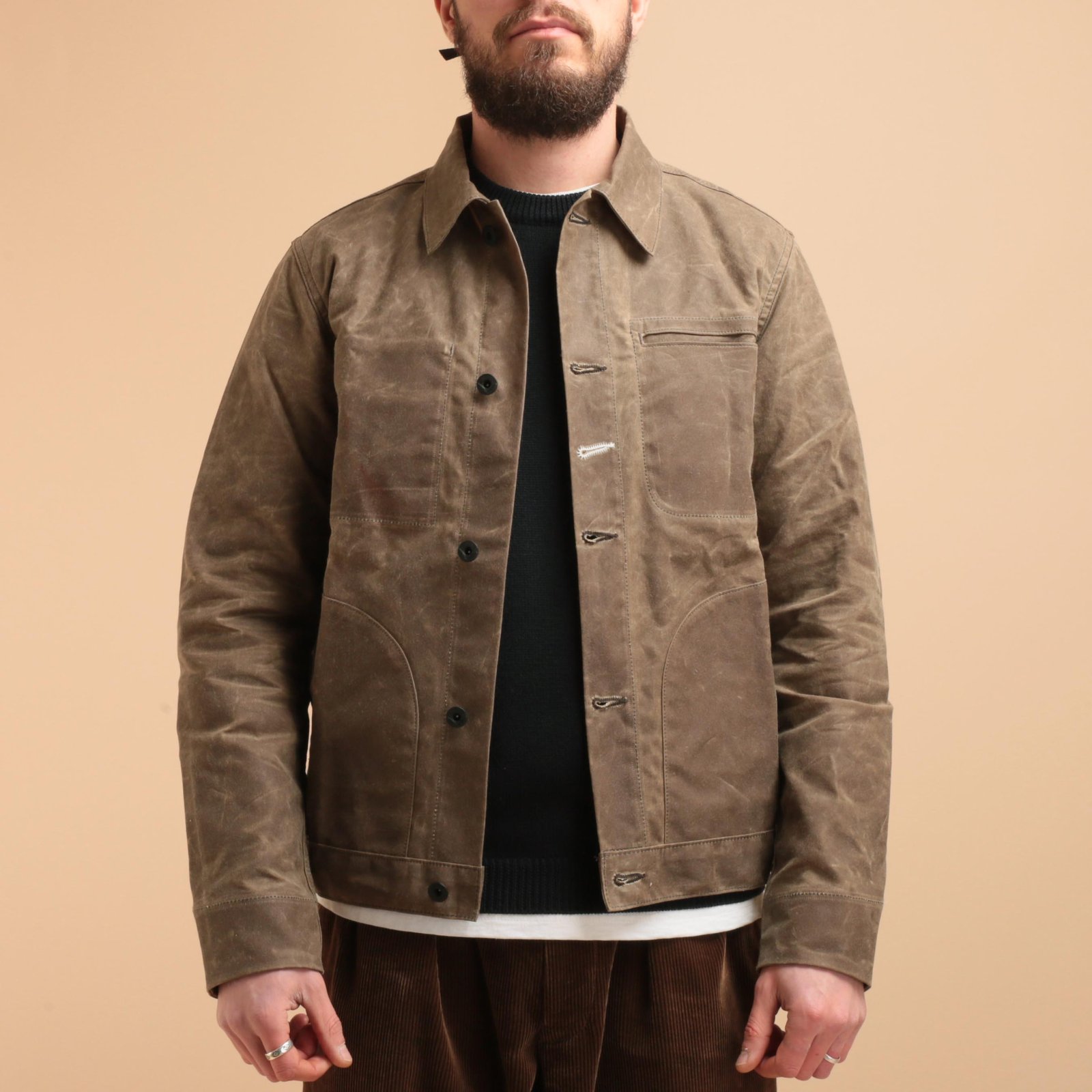 Ridgeline Supply Jacket Brown Waxed Canvas