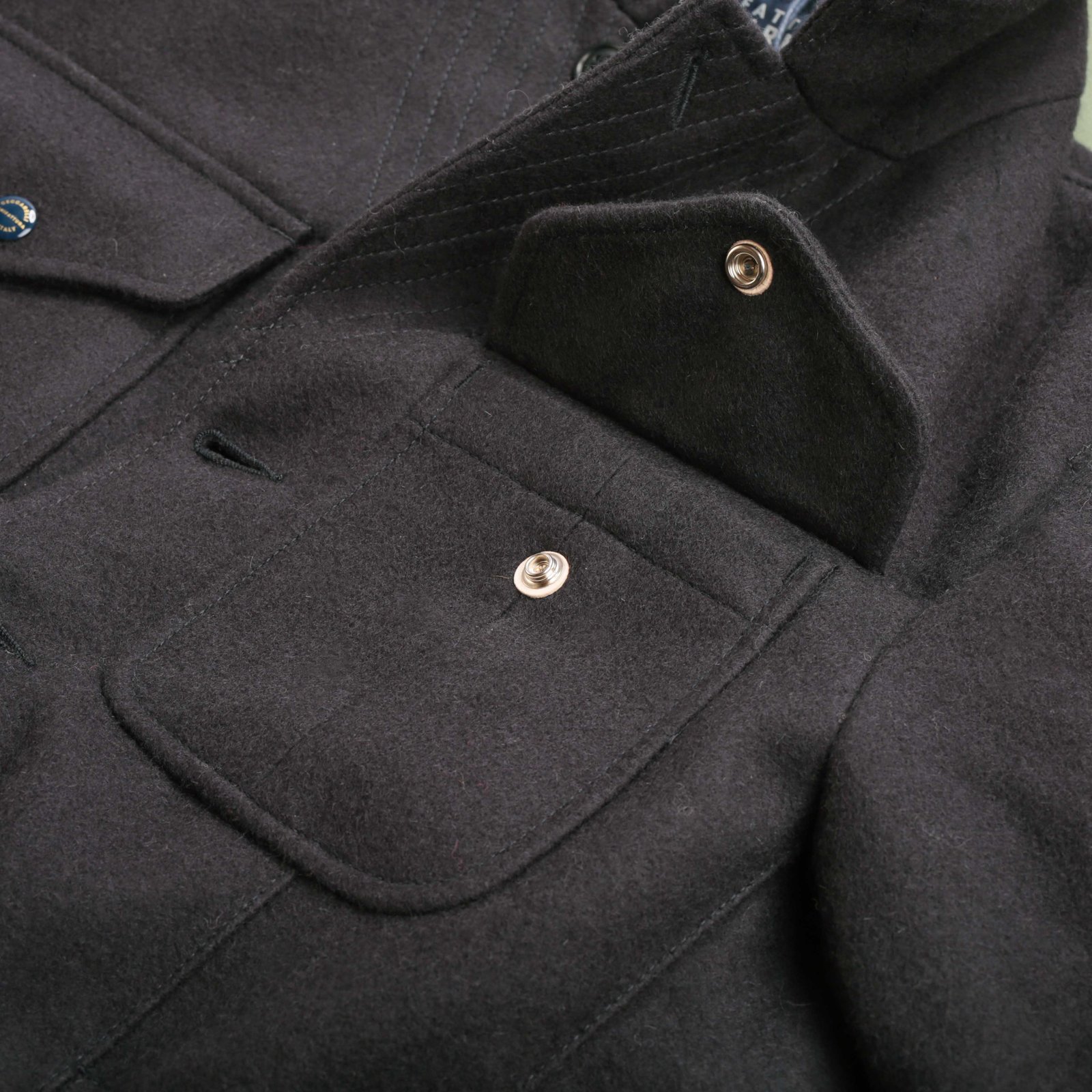 Wool Alligator Jacket Navy