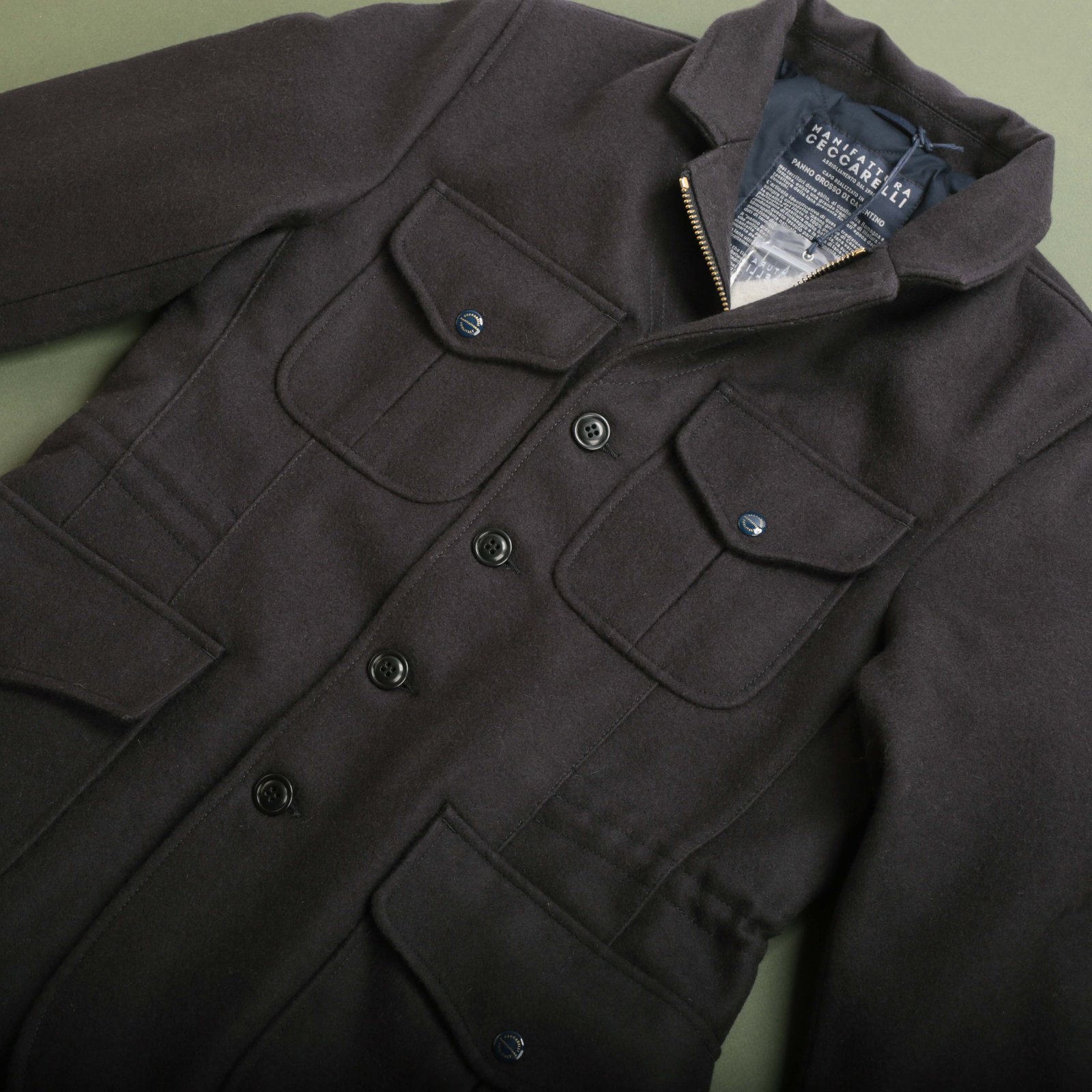 Wool Alligator Jacket Navy