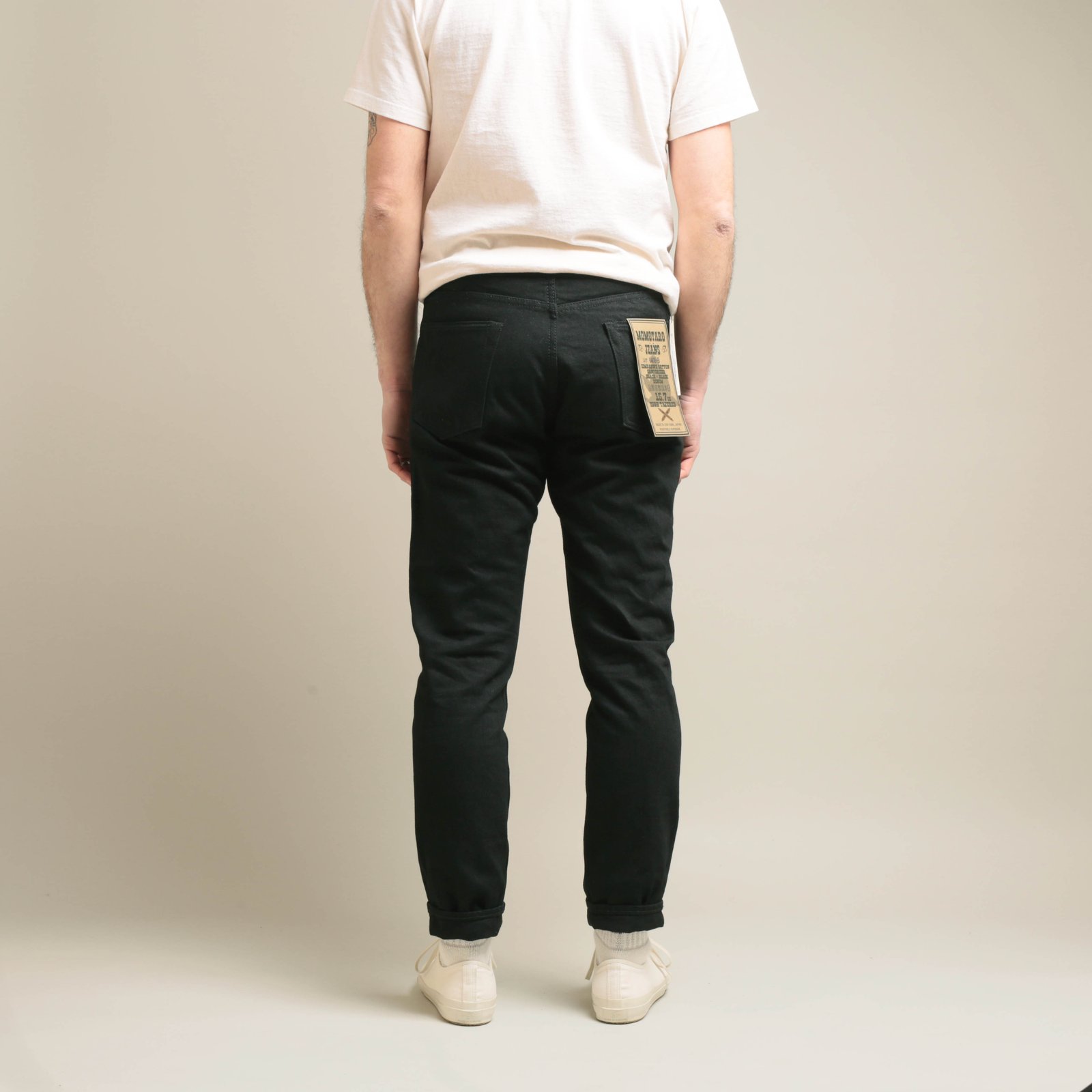 0405-B High Tapered 15,7oz Black Selvedge Denim