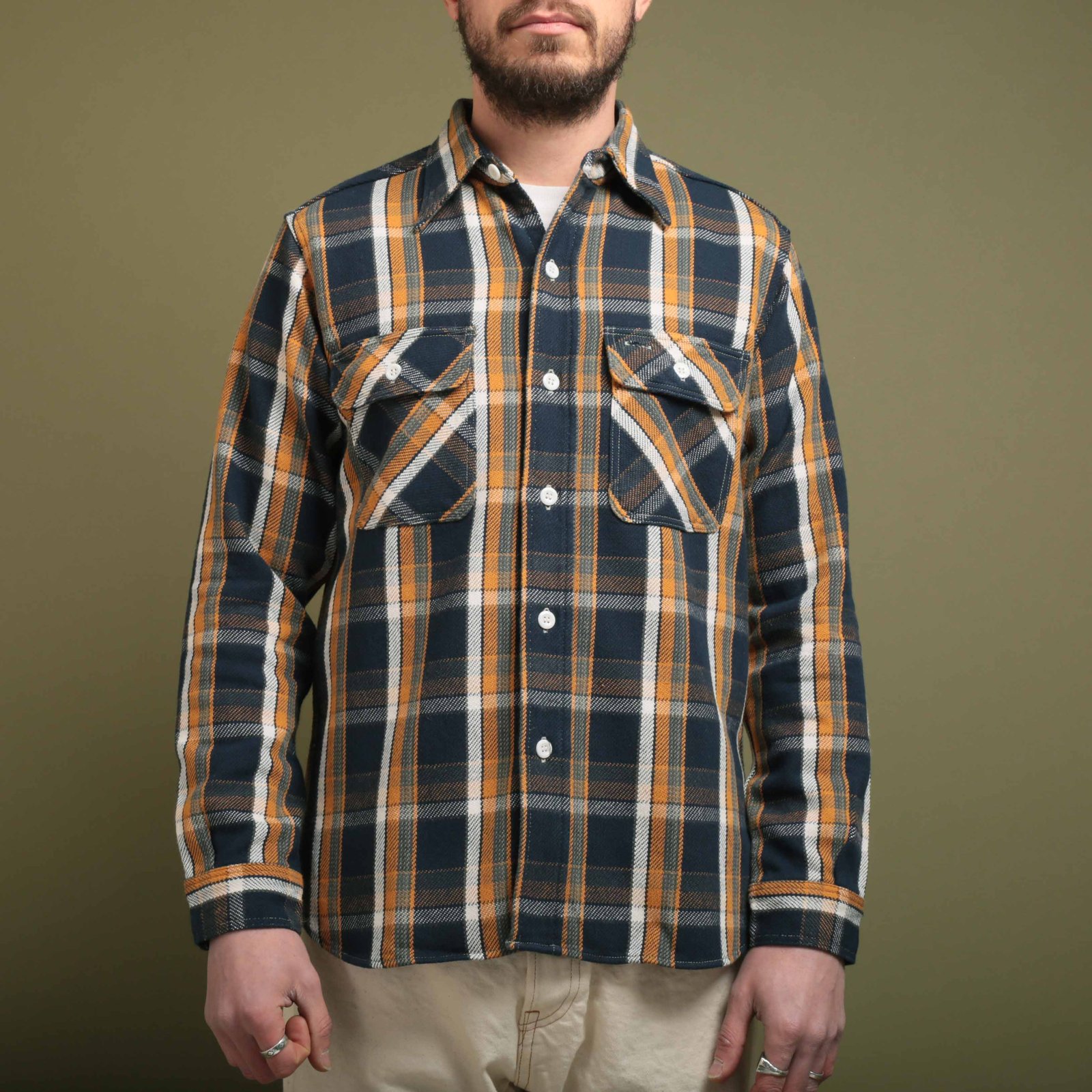 Lot 3104 Flannel Shirt Navy