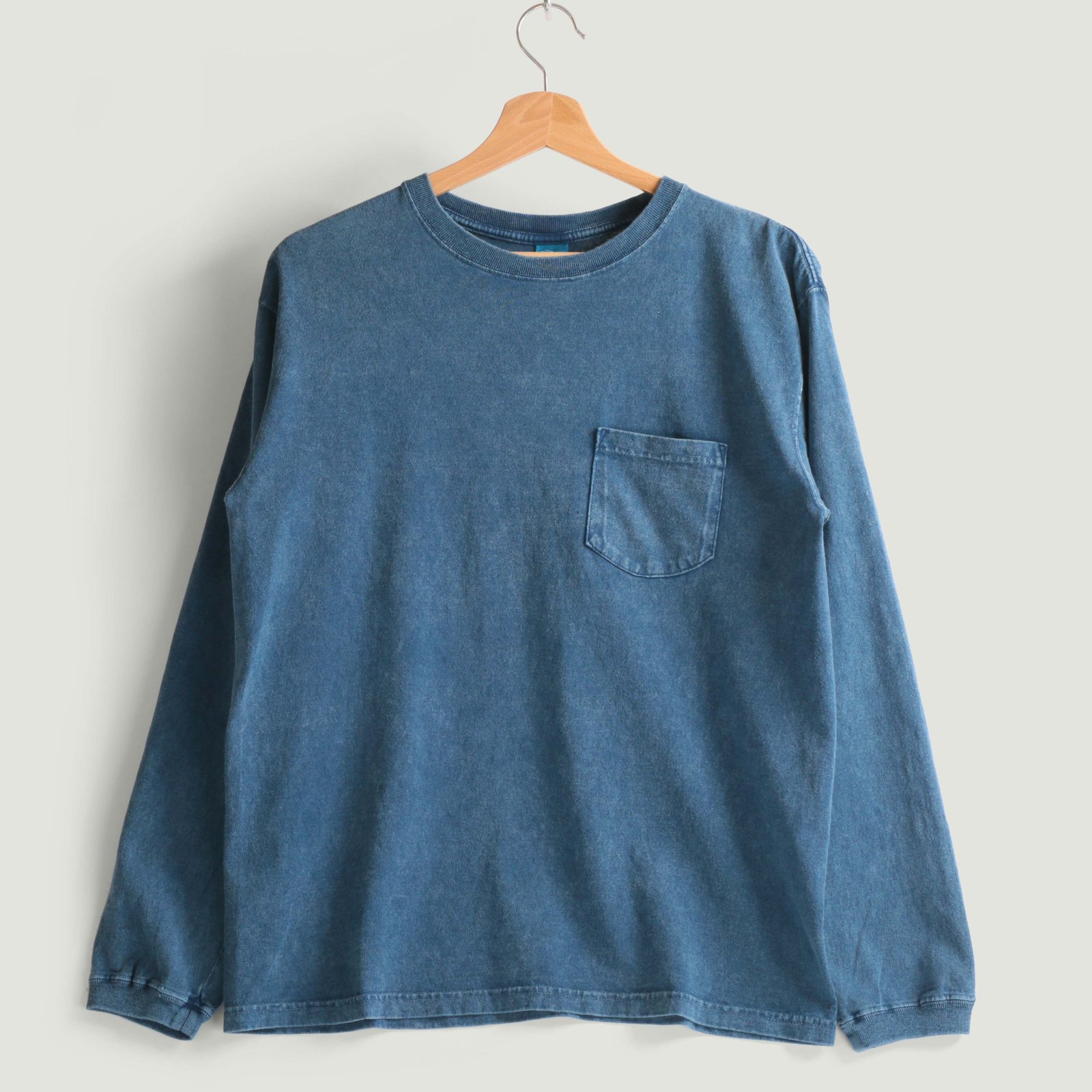 L/S Pocket Tee Ice Blue