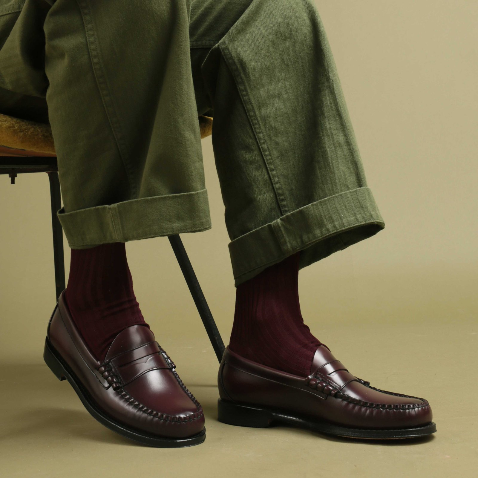Weejuns Heritage Larson Penny Loafers Wine