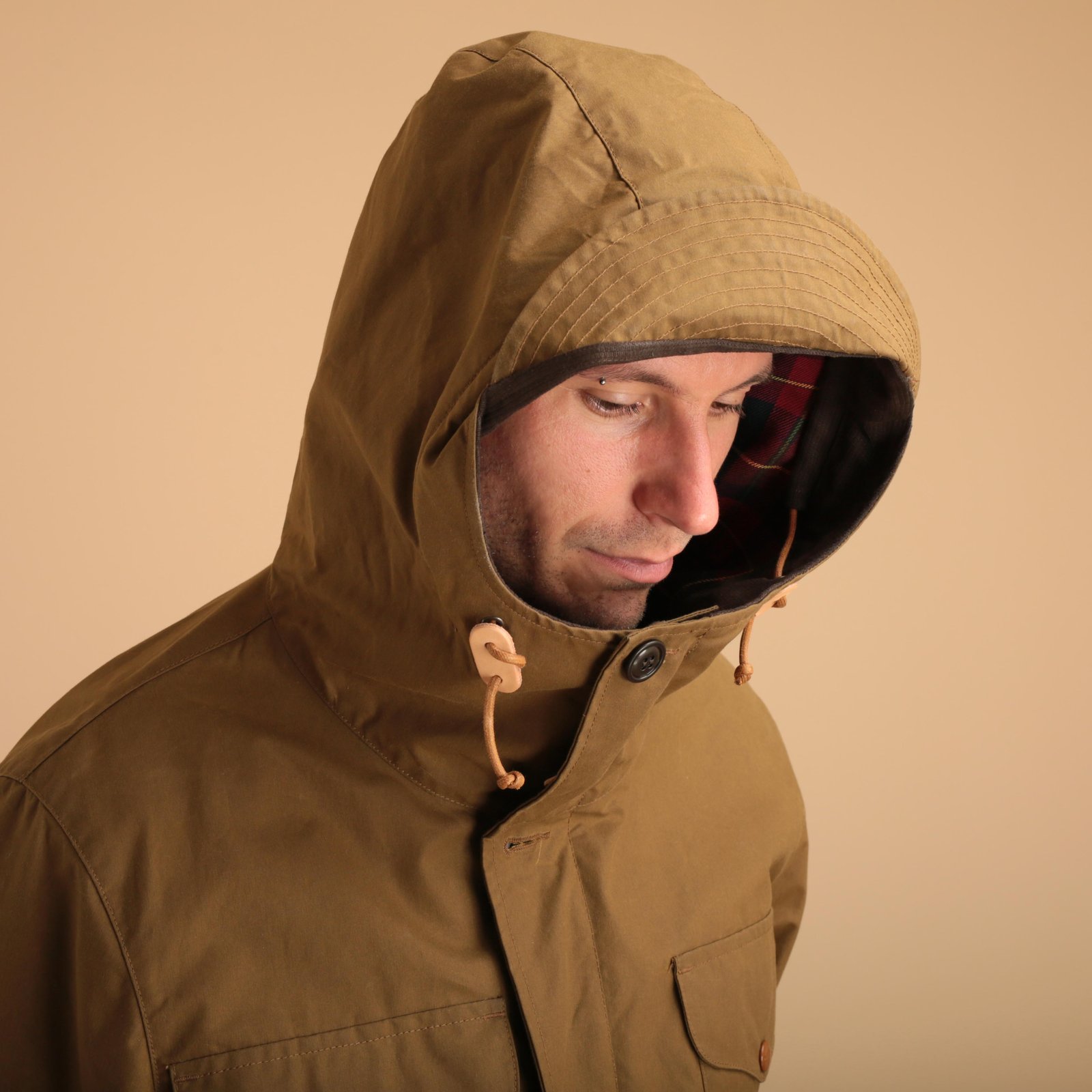 Dark Tan Rain Weekender Coat