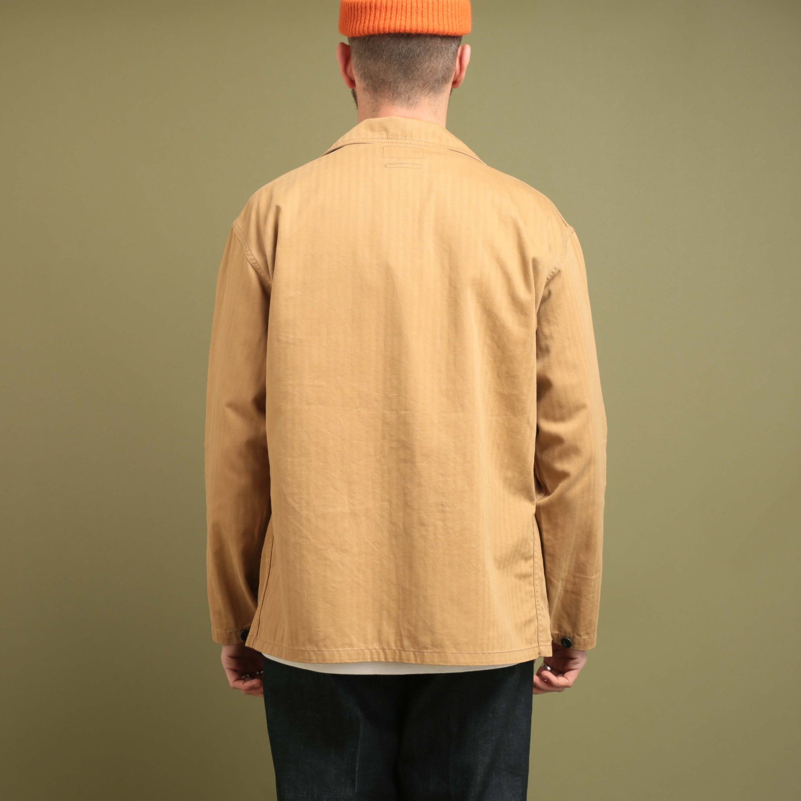 MIL Chore Jacket Supima Herringbone Khaki