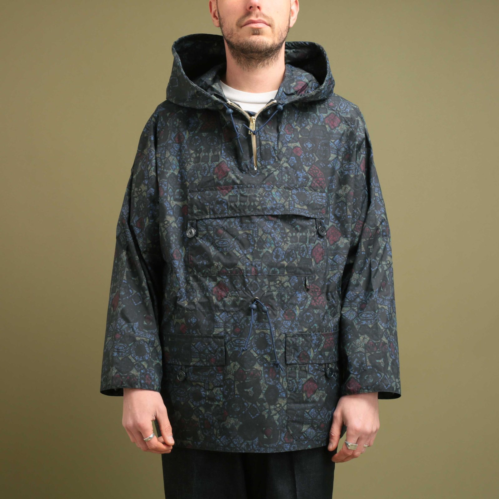Eurosports Nylon Ripstop Batik Print Anorak