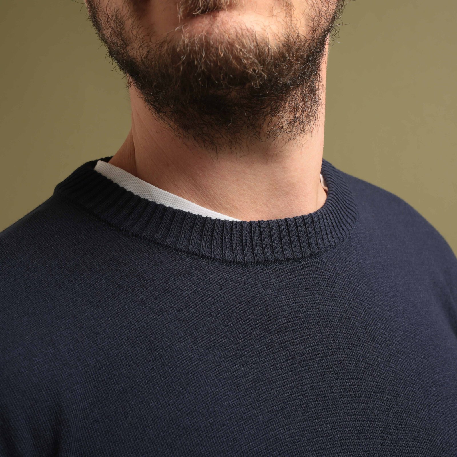 Ice Cotton Crewneck Navy