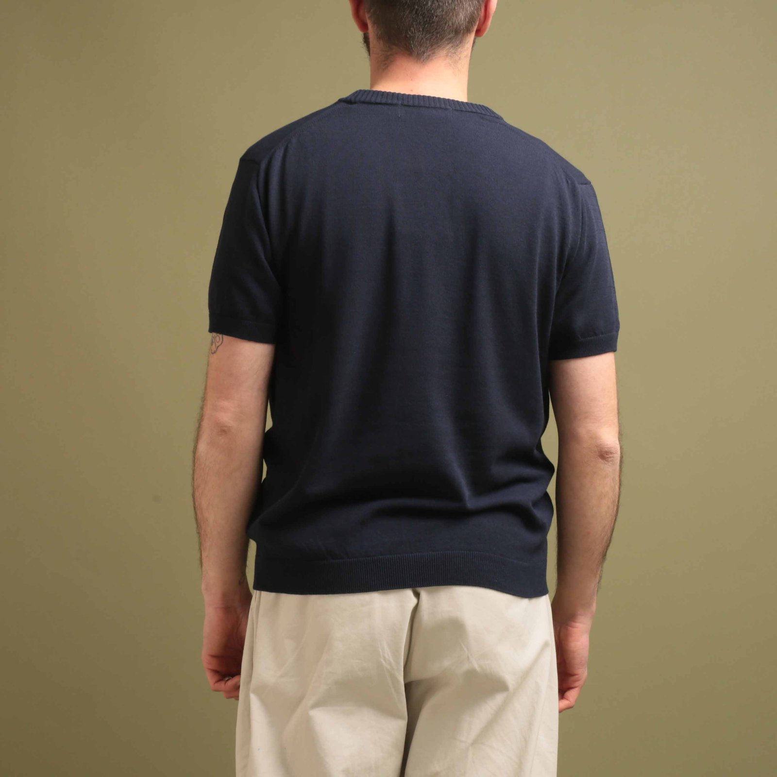 Ice Cotton Crewneck Navy