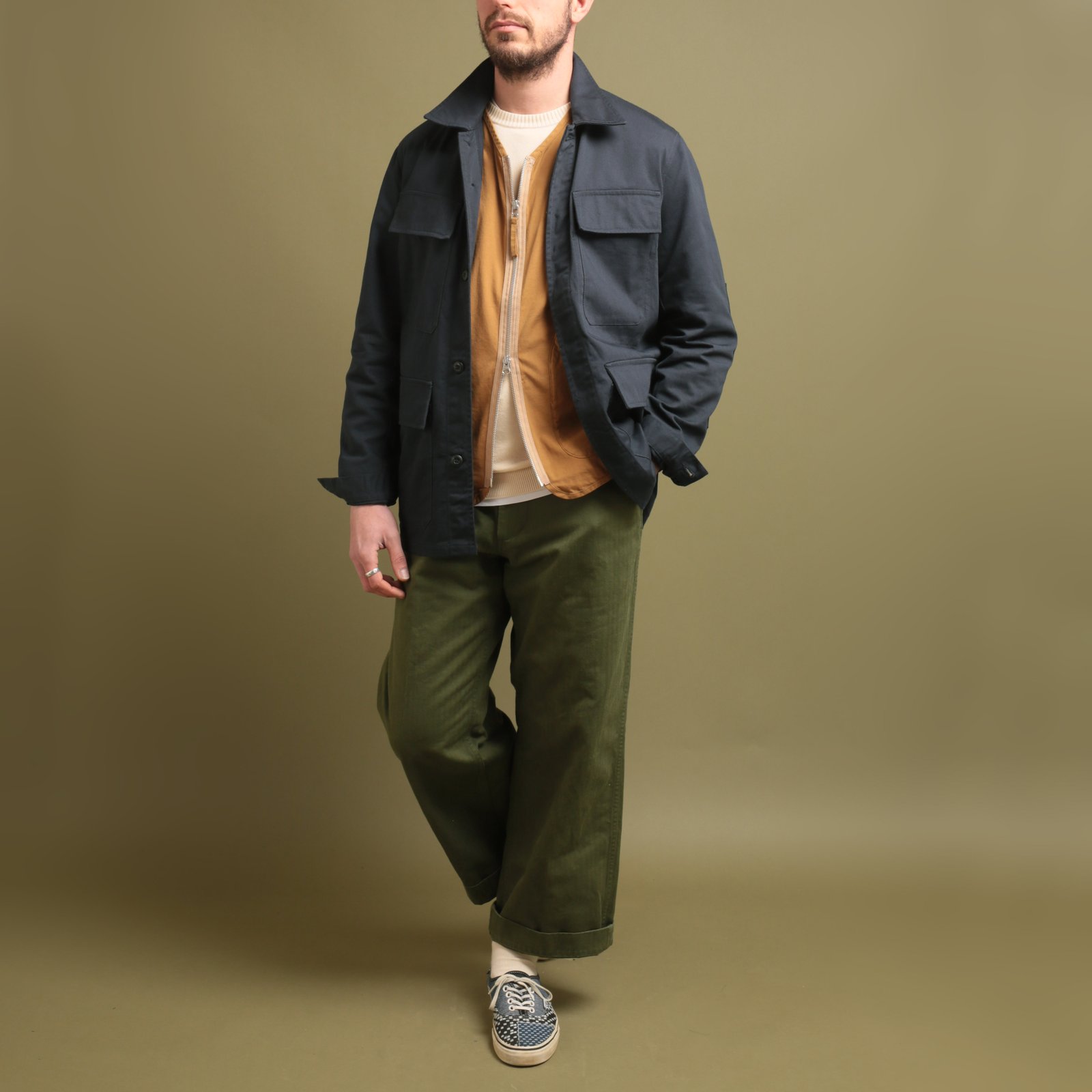 Military Liner Jacket Cumin Summer Canvas