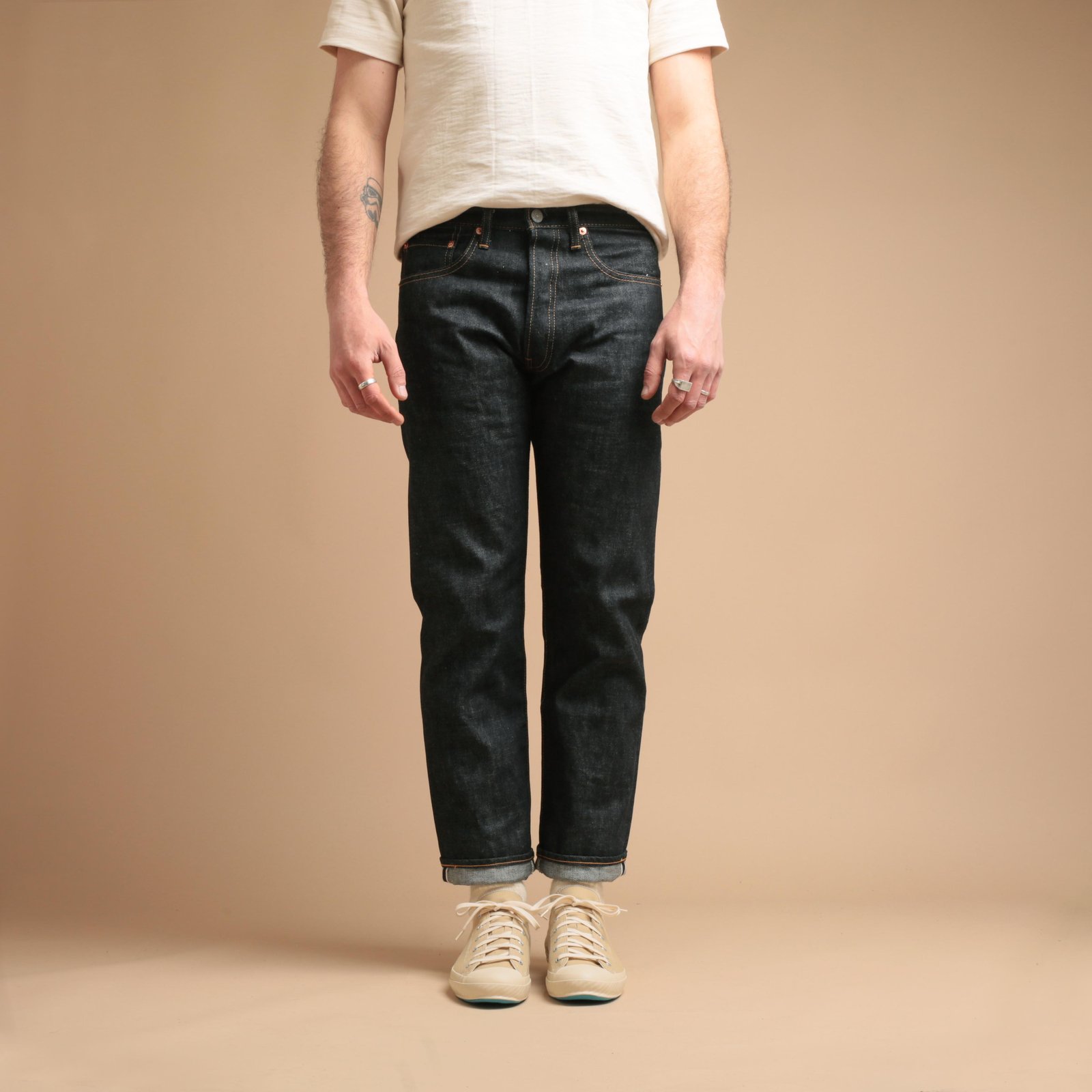 "NO COMPLY" Slim 13.5oz Indigo Selvedge Denim