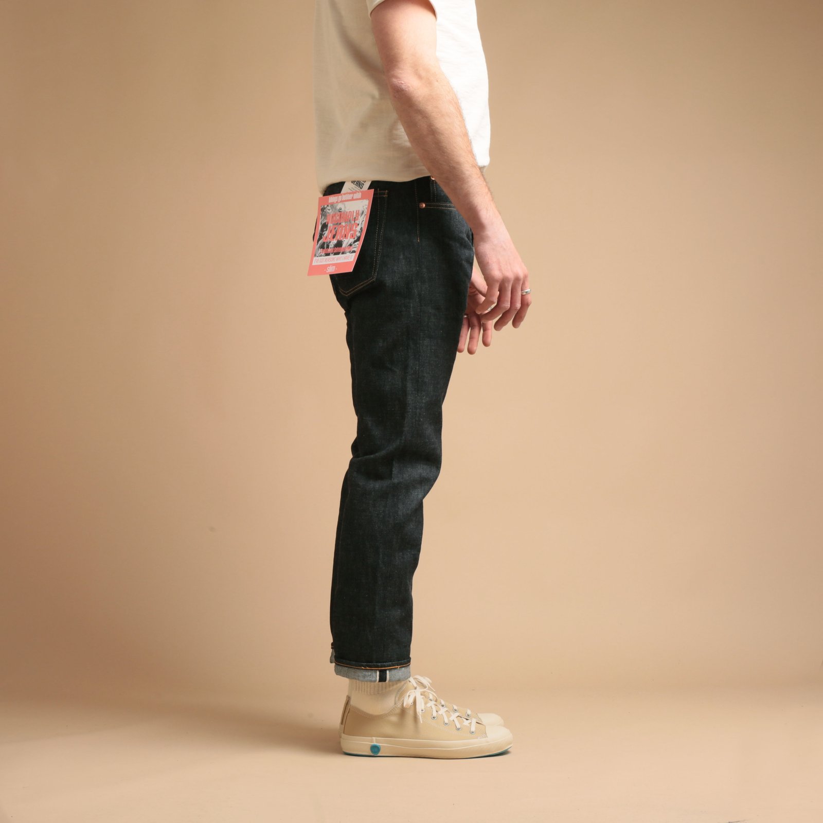 "NO COMPLY" Slim 13.5oz Indigo Selvedge Denim