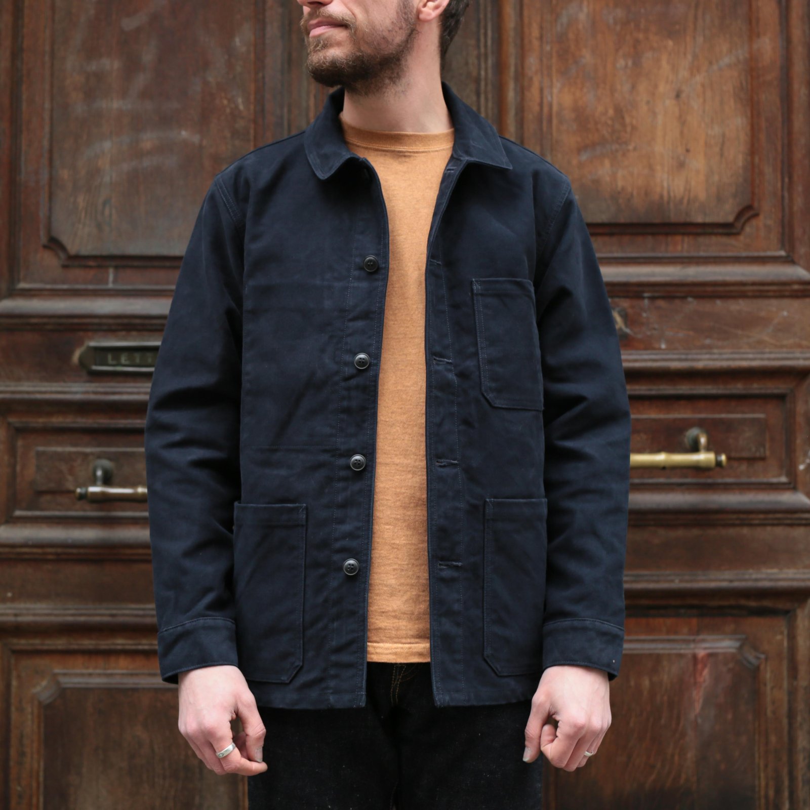 French Moleskin Jacket Navy