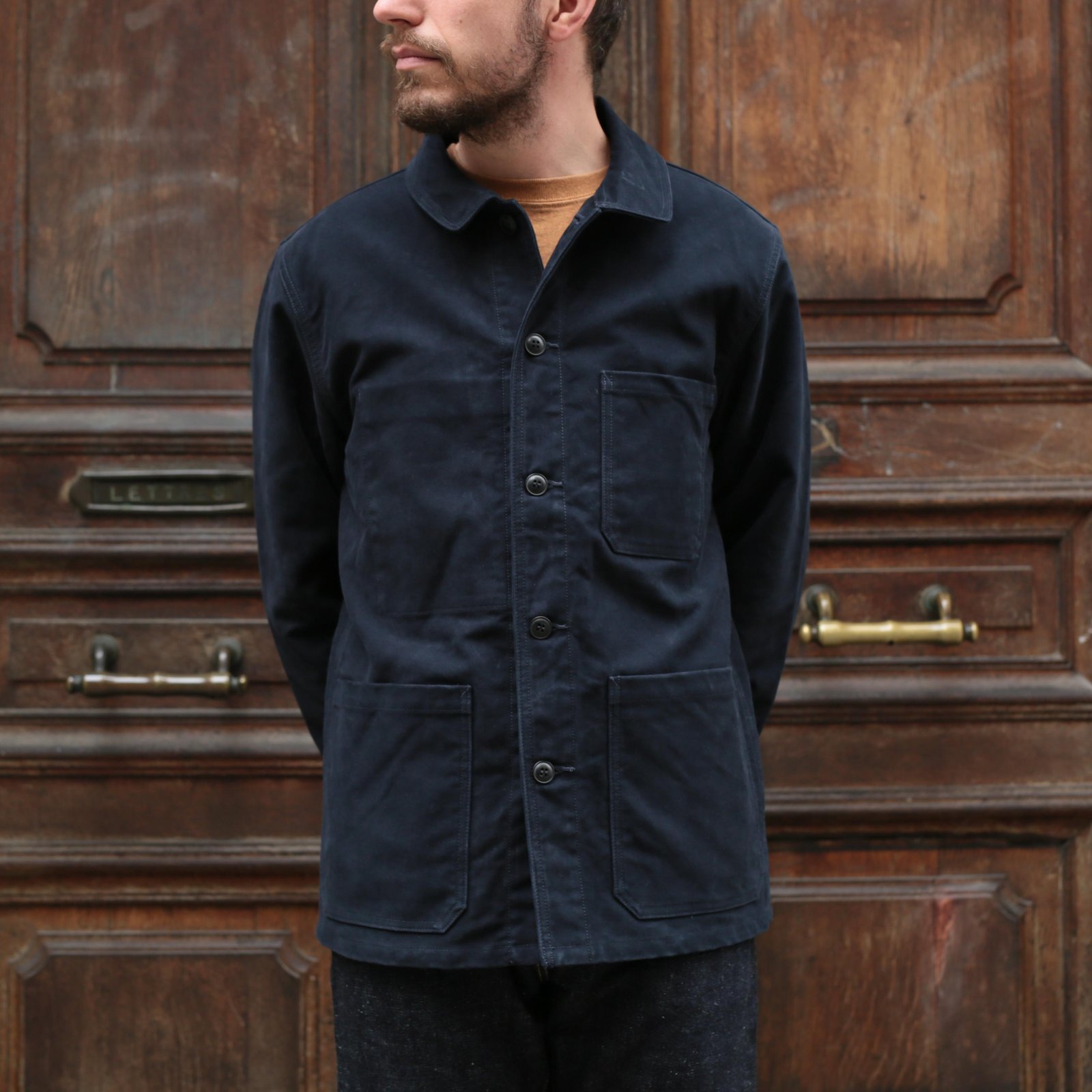 French Moleskin Jacket Navy