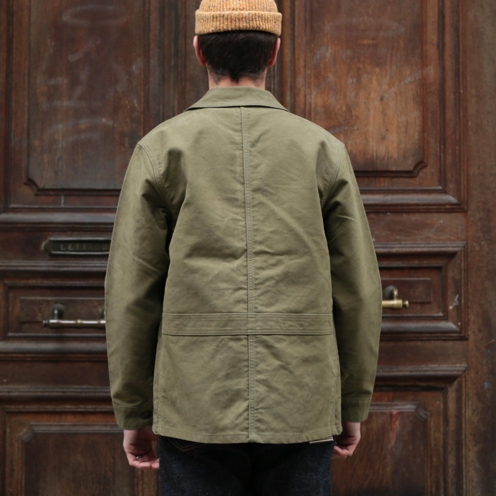 French Moleskin Jacket Olive