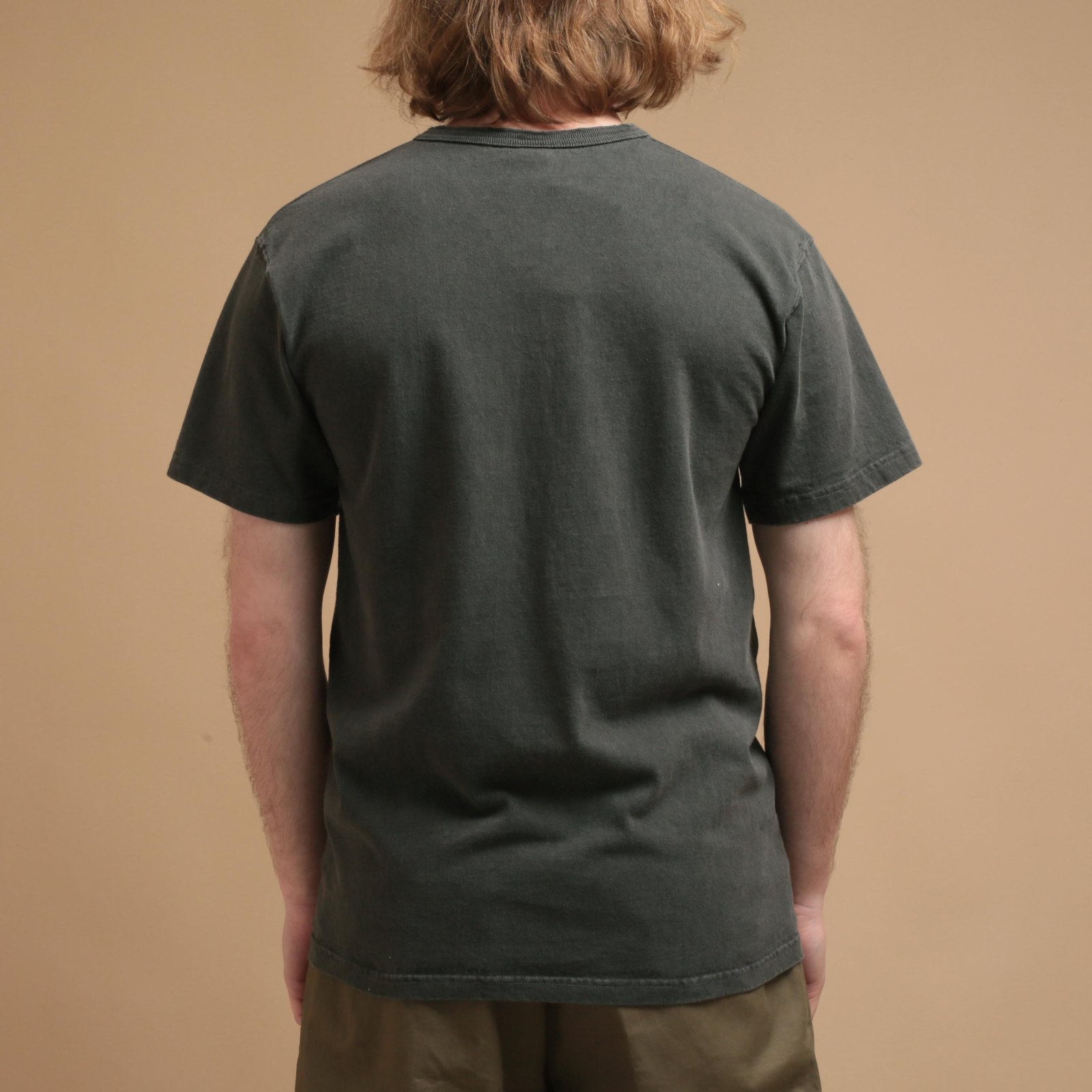 Short Sleeve Henley Tee in Pitch Black