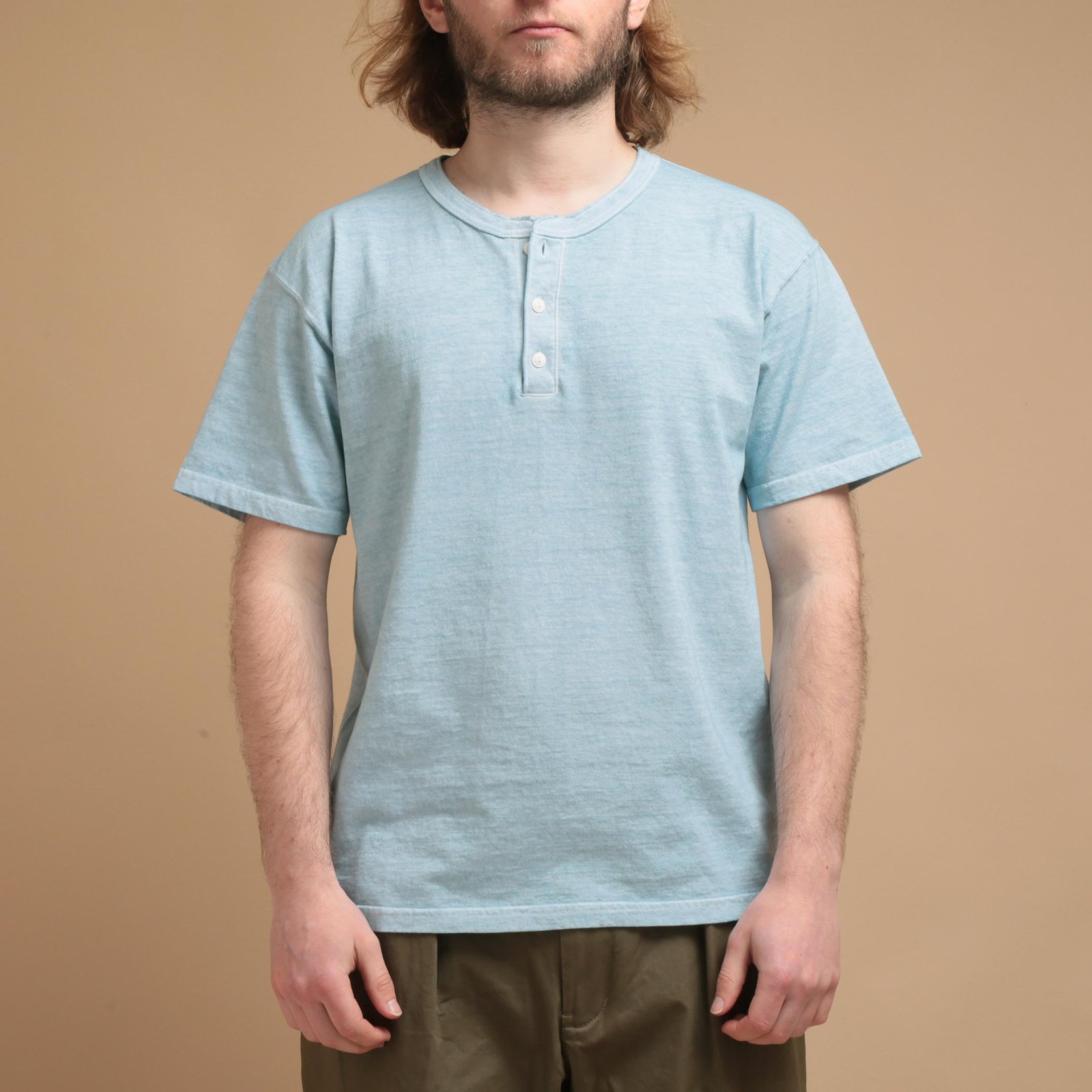 S/S Henley Tee P-Soda