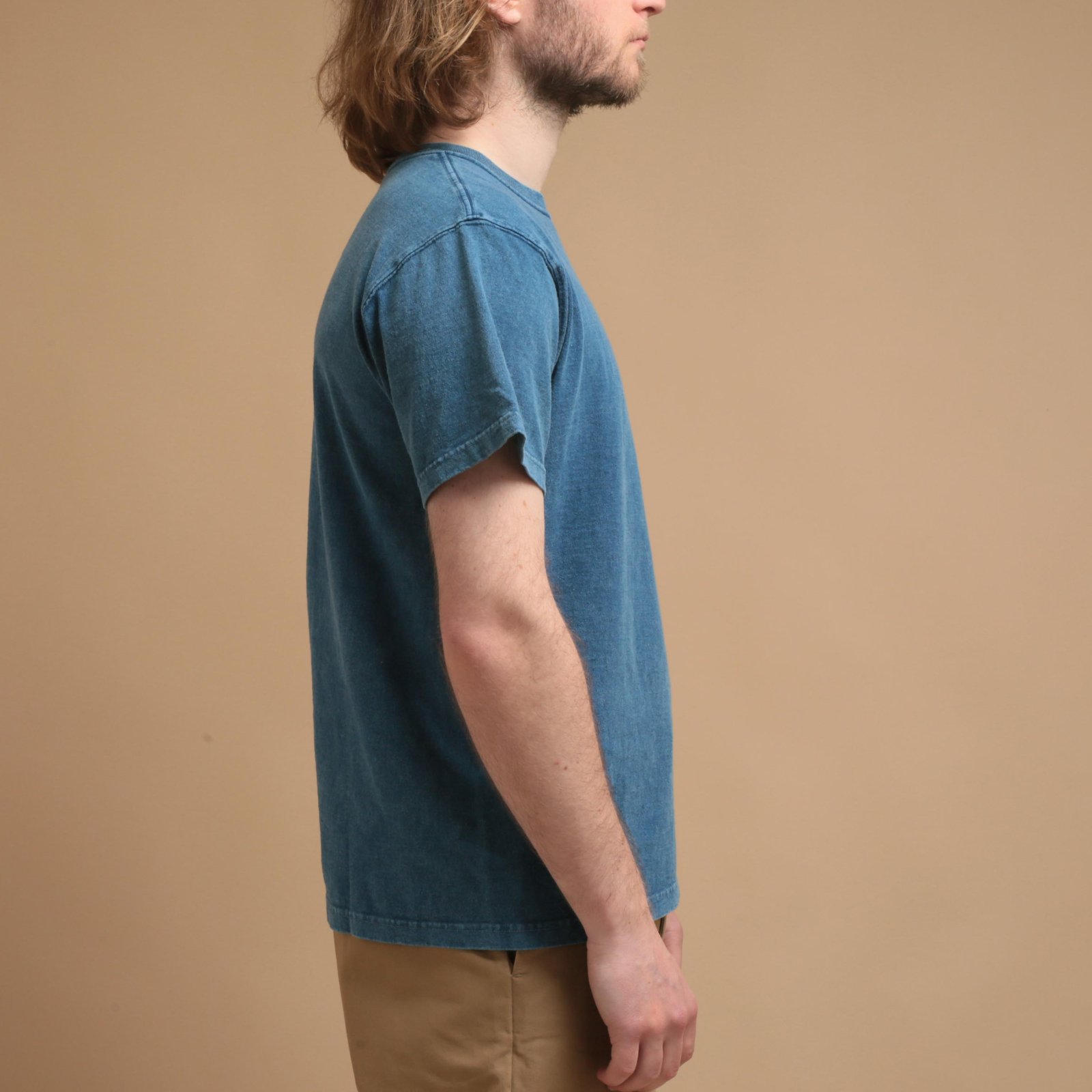 Short Sleeve Crew T-Shirt Ice Blue Indigo