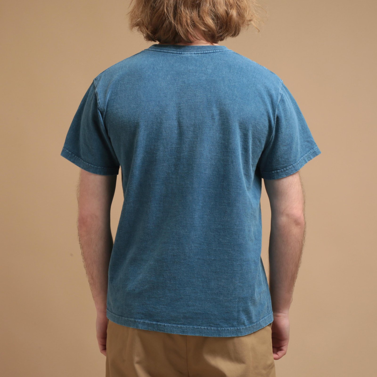 Short Sleeve Crew T-Shirt Ice Blue Indigo