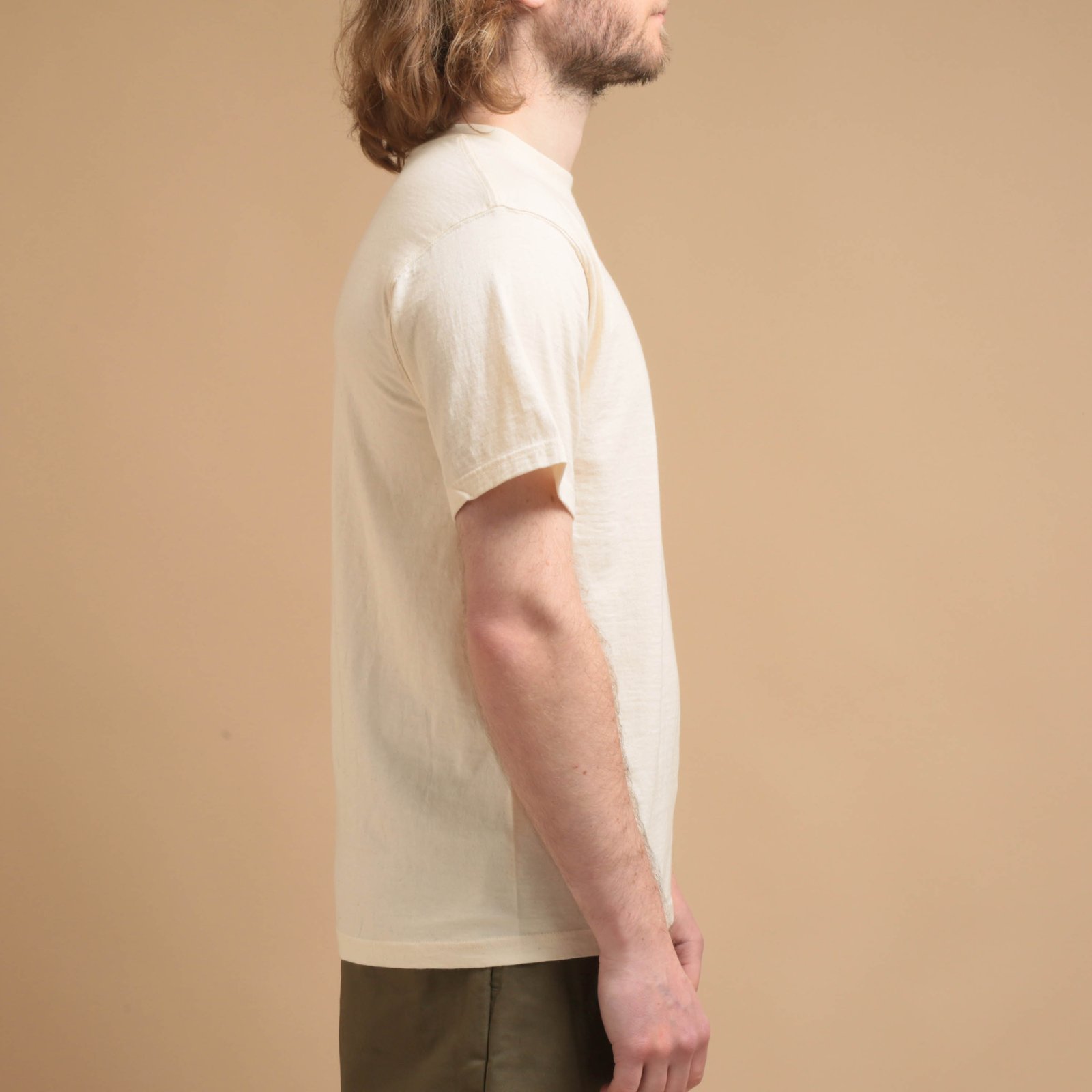 Short Sleeve Pocket T-Shirt Organic Natural