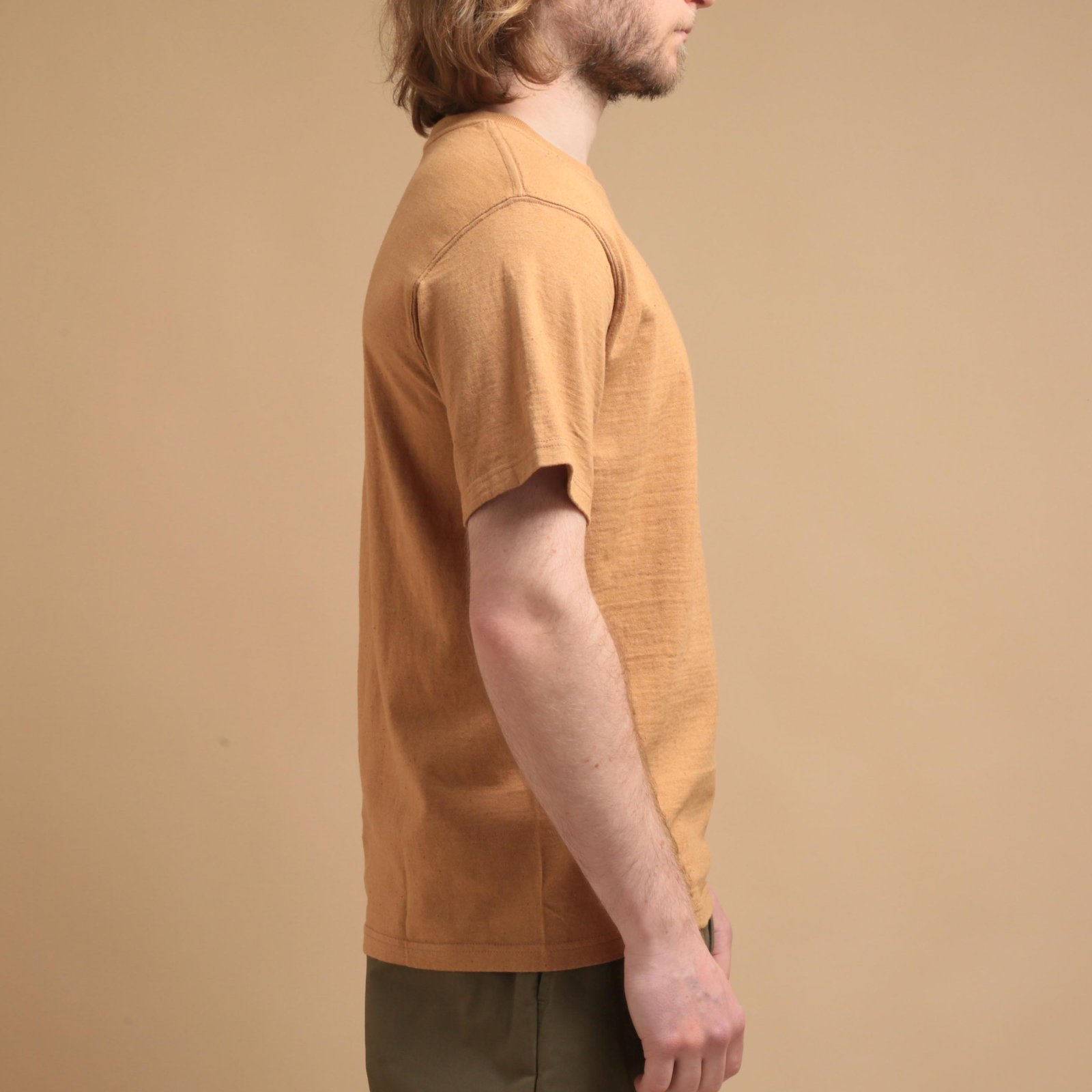 Short Sleeve Pocket T-shirt Organic Brown