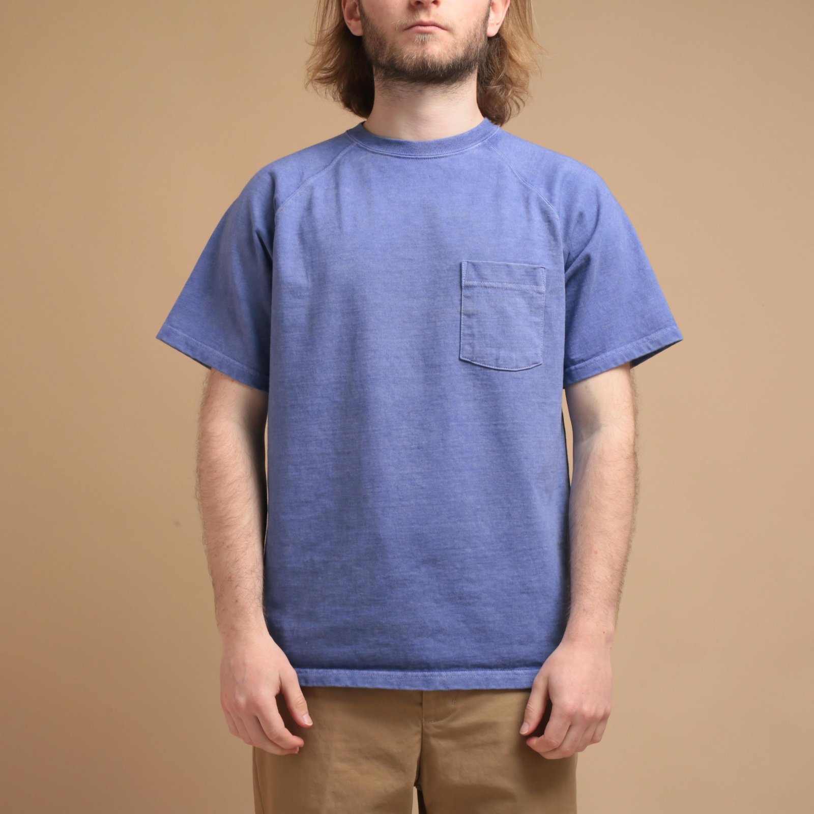 S/S Heavy Raglan Pocket Tee P-LT Purple