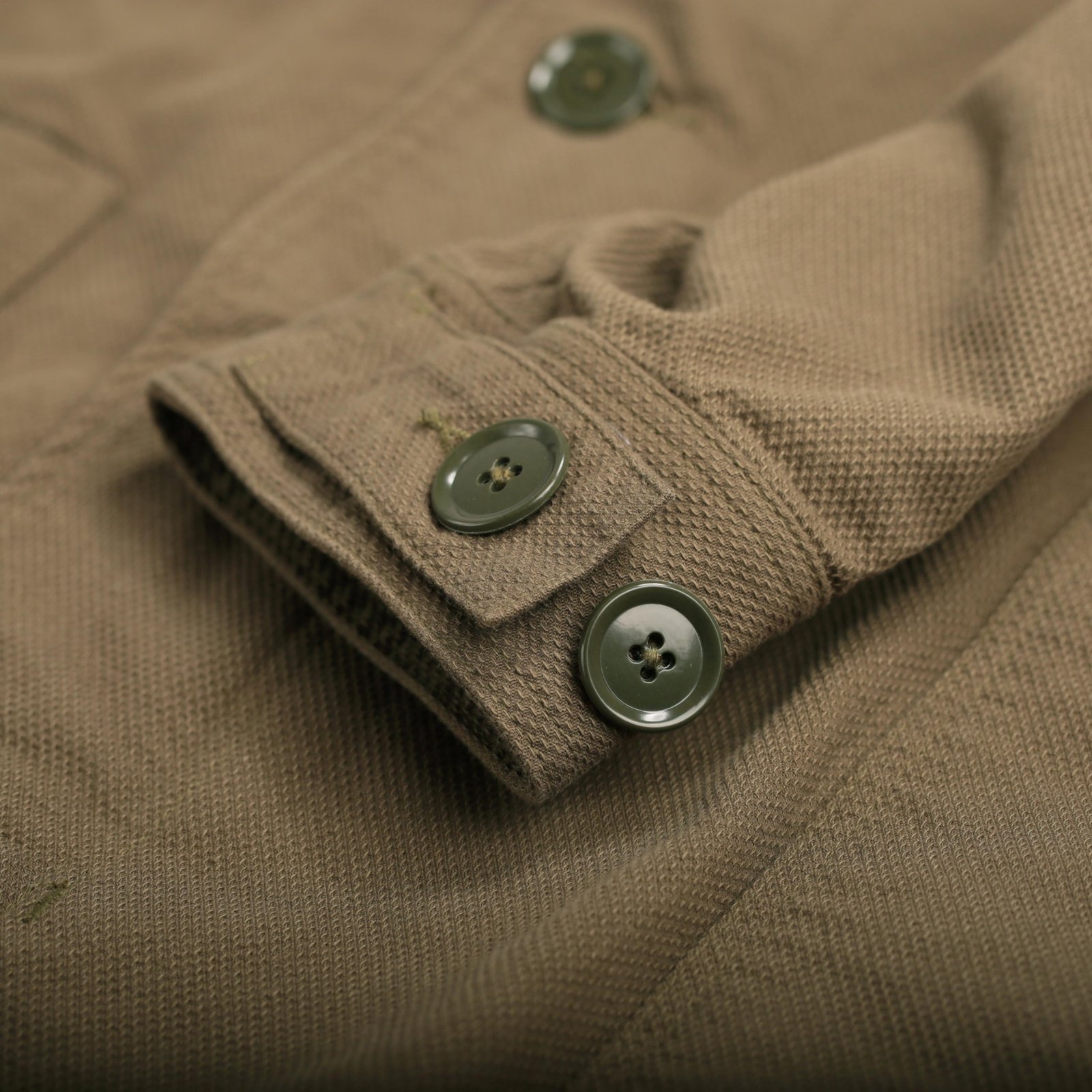 Dobby Mods Coat Olive Drab