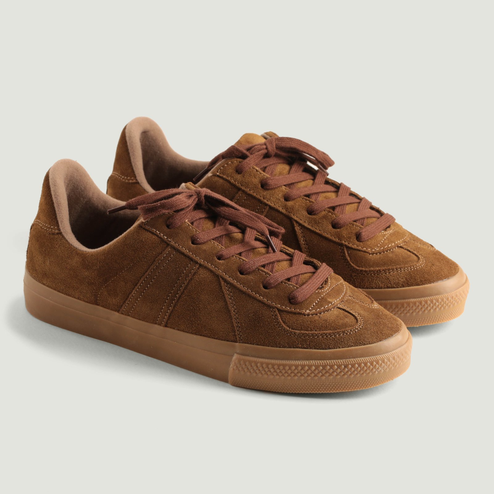 German Military Trainer Tobacco Suede