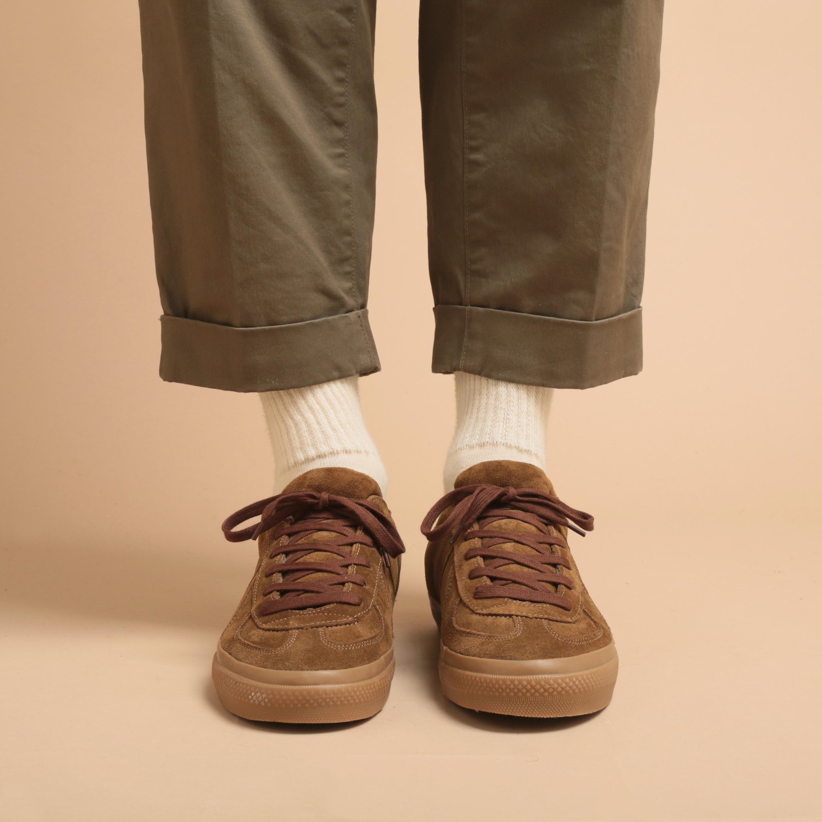 German Military Trainer Tobacco Suede