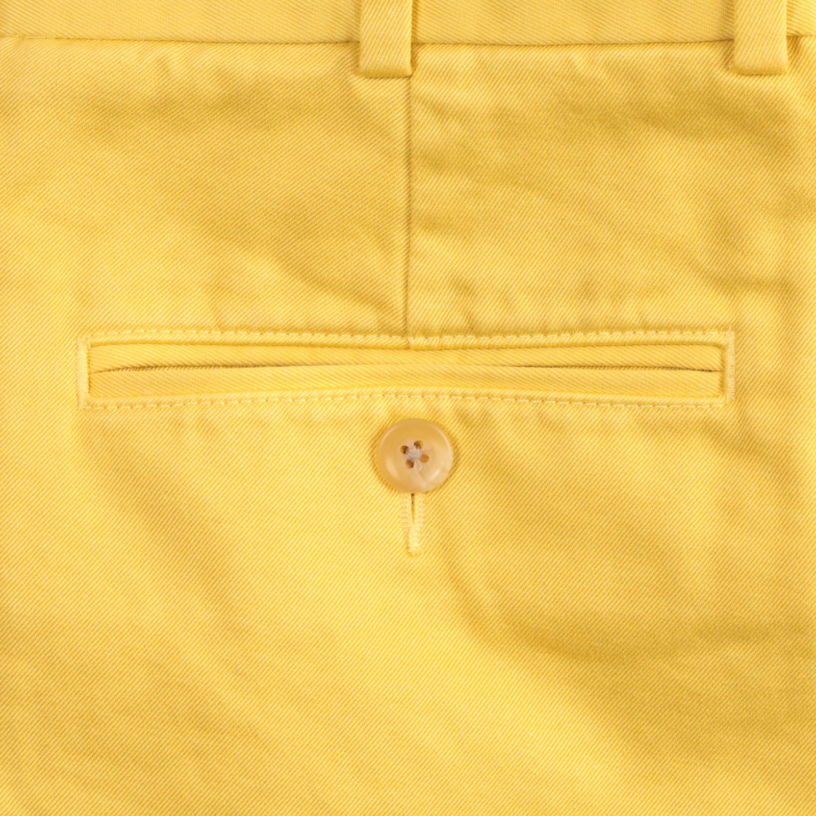 Plain Front Cut-Off Shorts Yellow