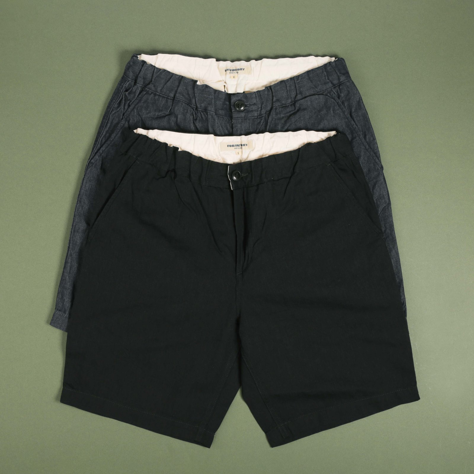 F4168 Sicilia Denim Shorts Black