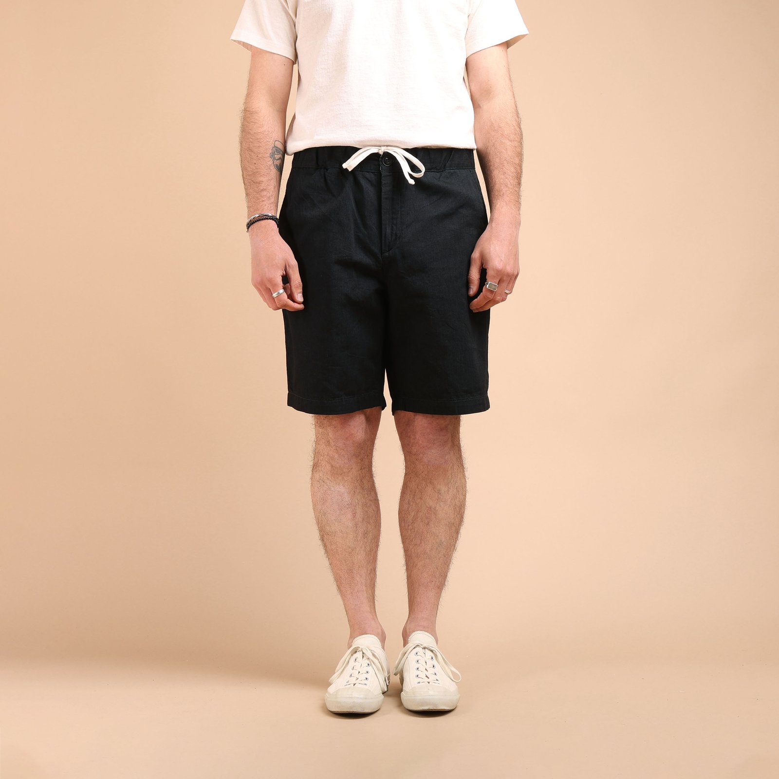 F4168 Sicilia Denim Shorts Black