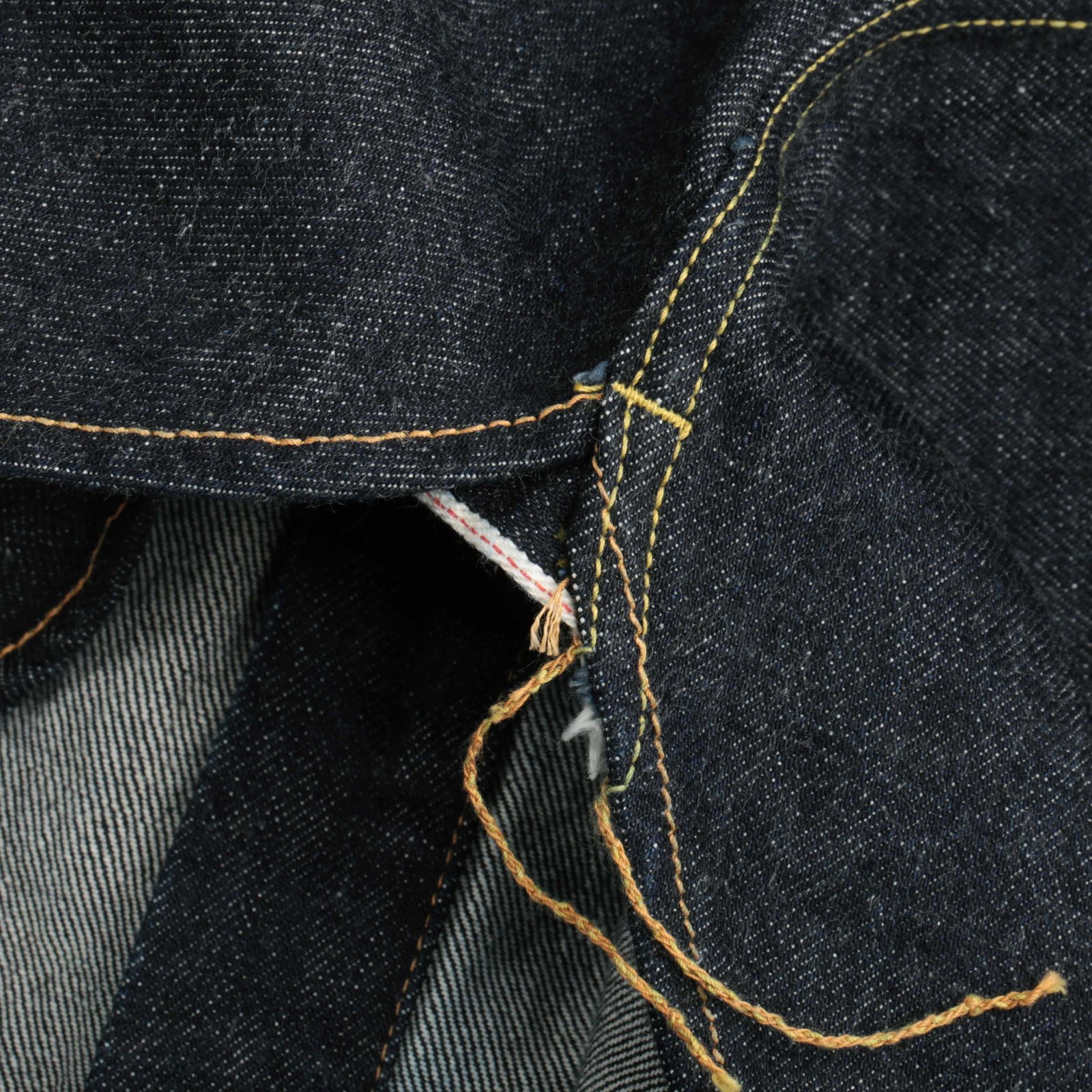 image flâneurs STUDIO D'ARTISAN  D5335 14oz Selvedge Denim Work Shirt runoff