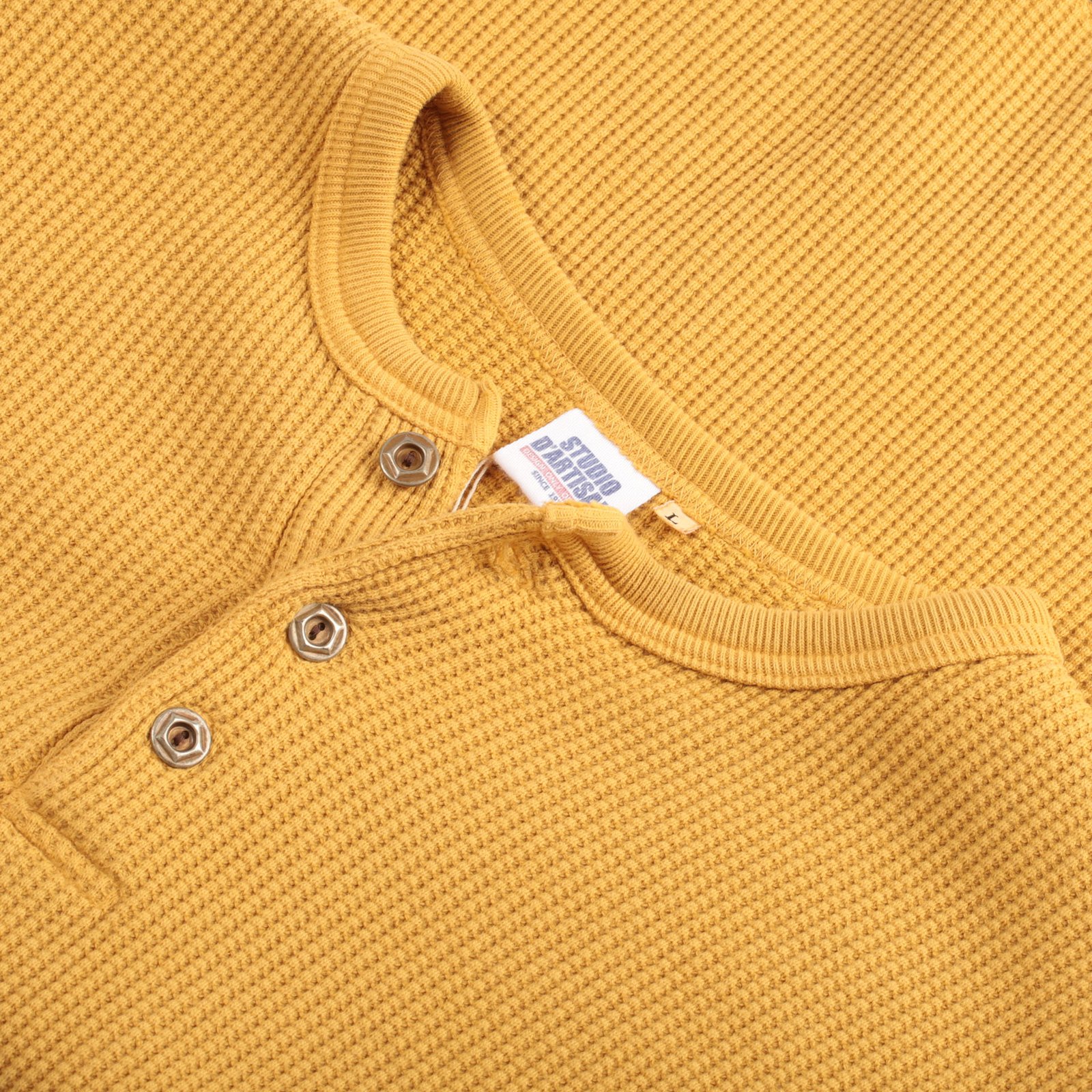 9937 L/S Heavy Thermal Henley Yellow