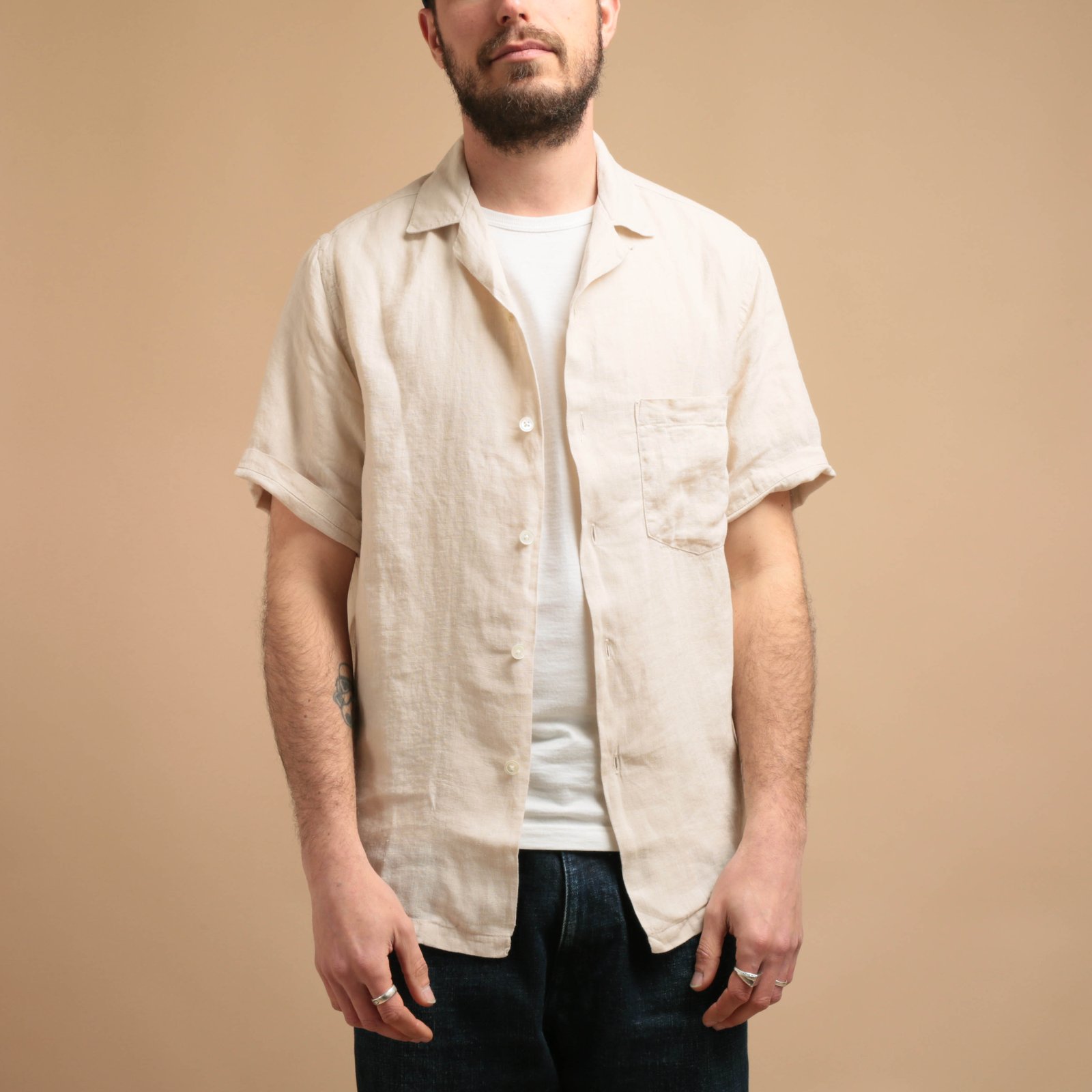 S/S Linen Shirt Raw